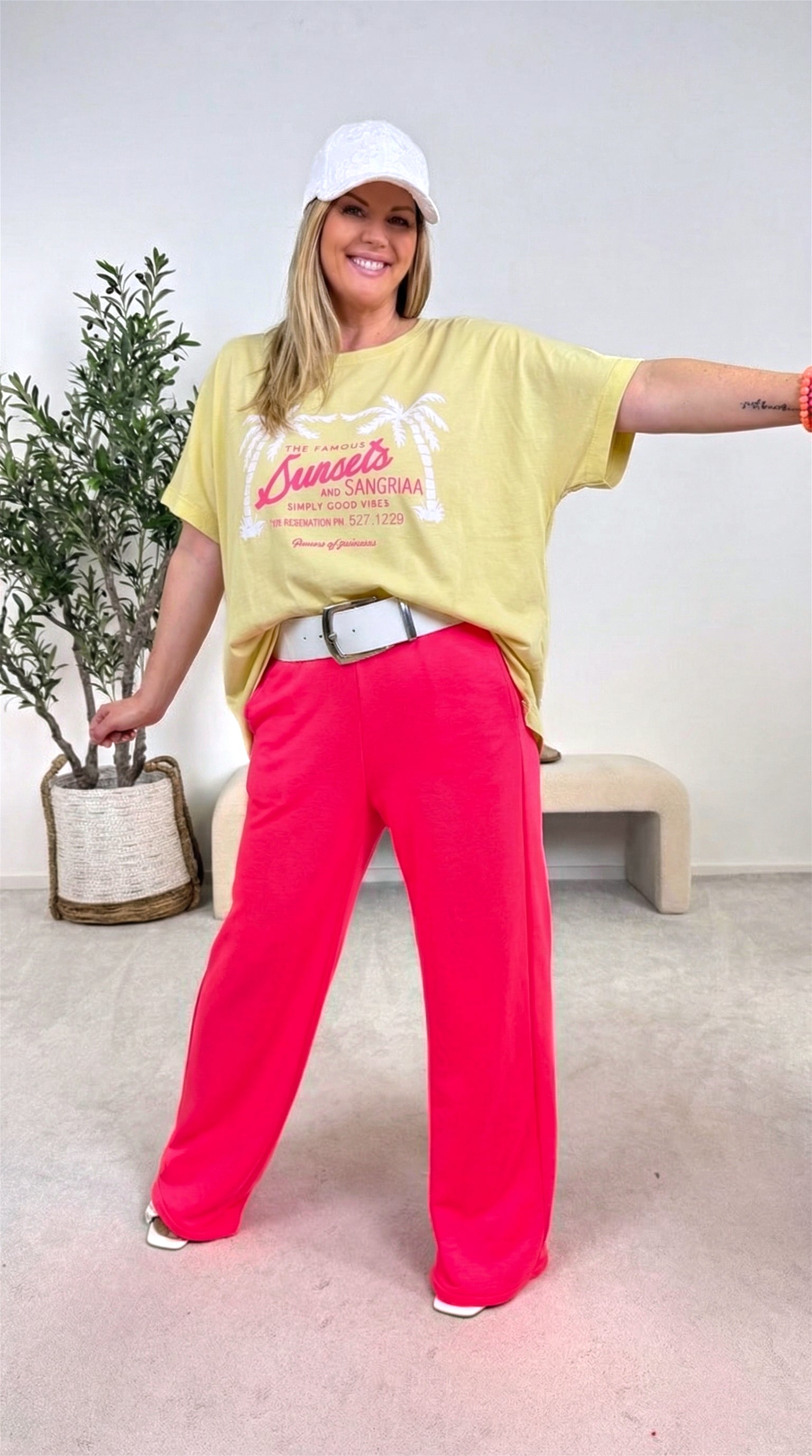 T-Shirt Famous Sunset *Gelb*