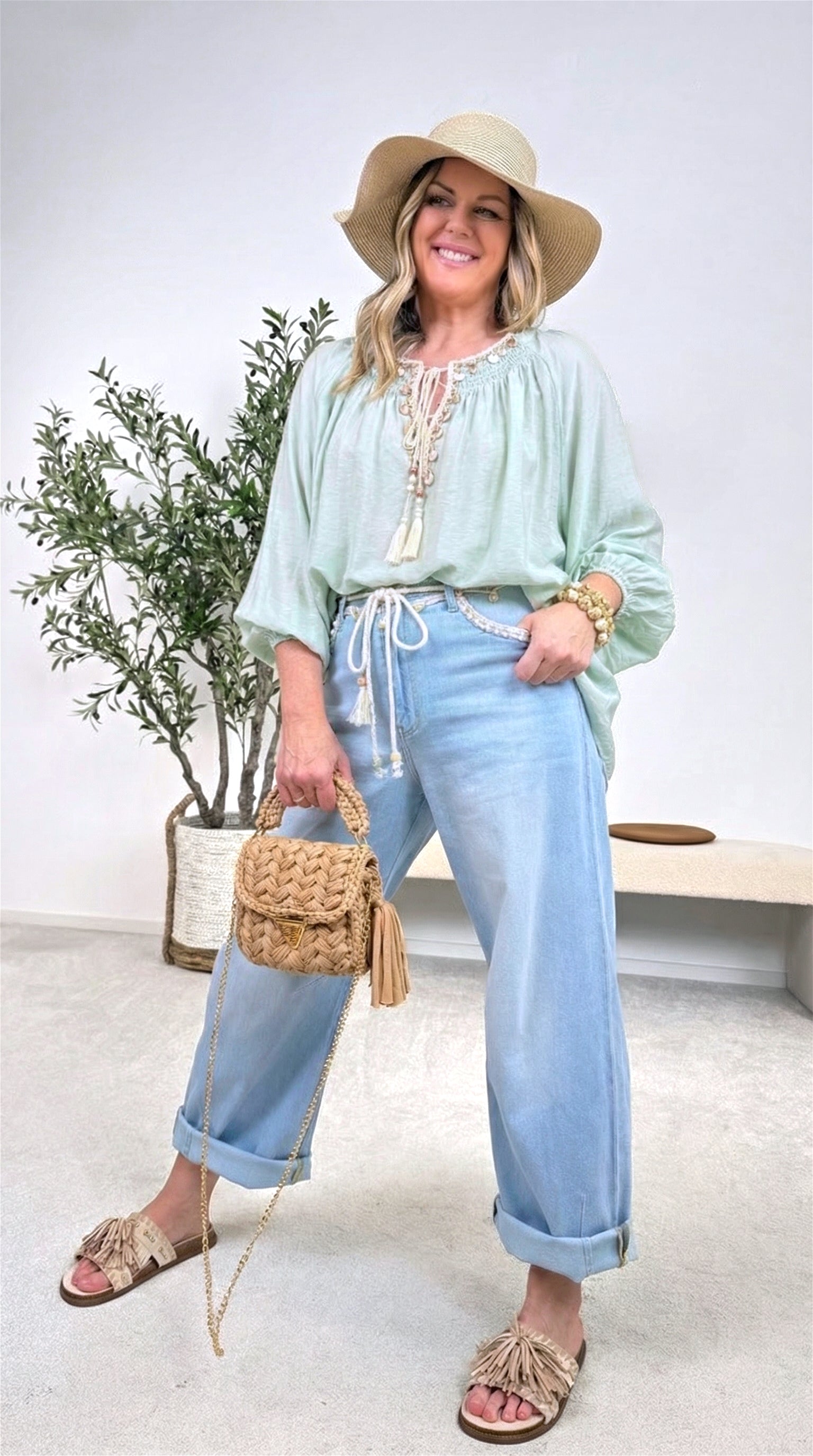 Blusenshirt Bali Harmony *Salbei* (lieferbar ab 23.3.26)