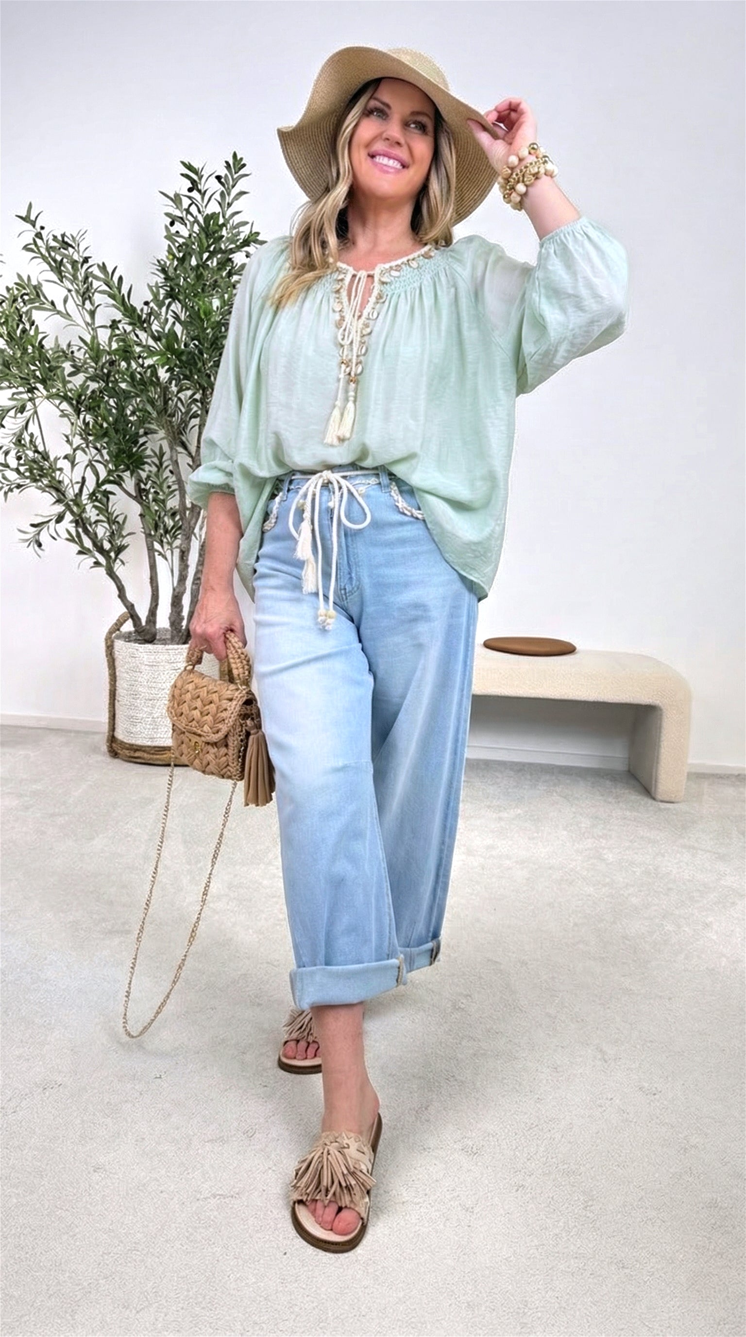 Blusenshirt Bali Harmony *Salbei* (lieferbar ab 23.3.26)