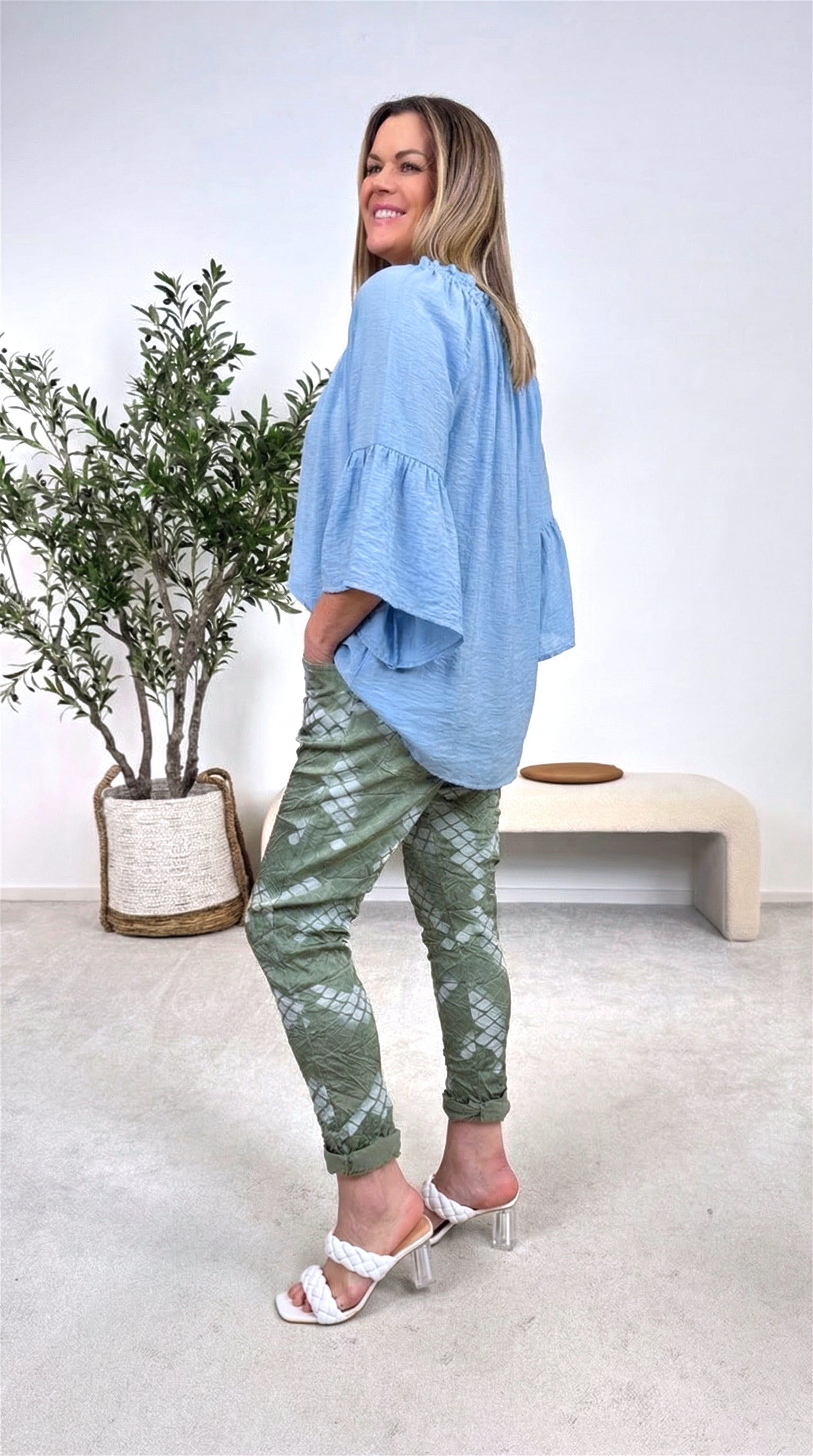 Blusenshirt Lovely Escape *Blau*