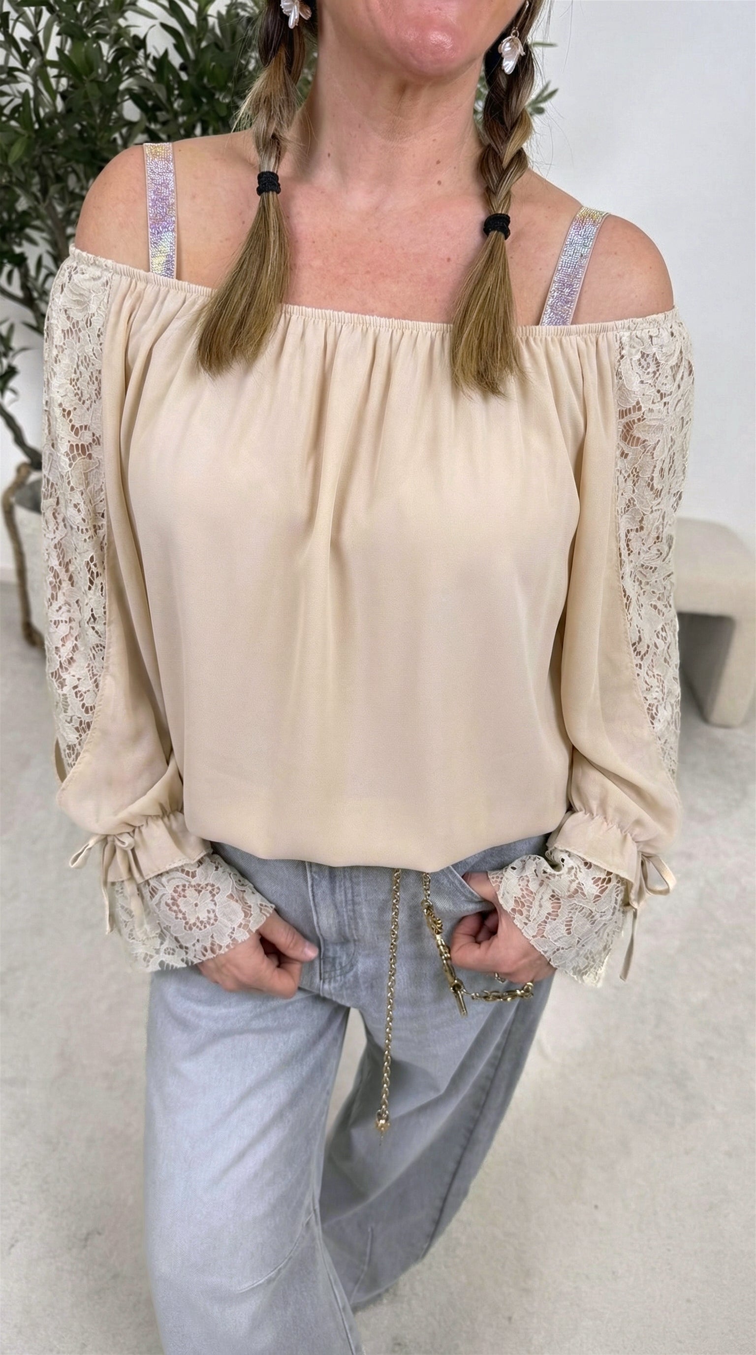 Blusenshirt Dream Elegance *Beige*