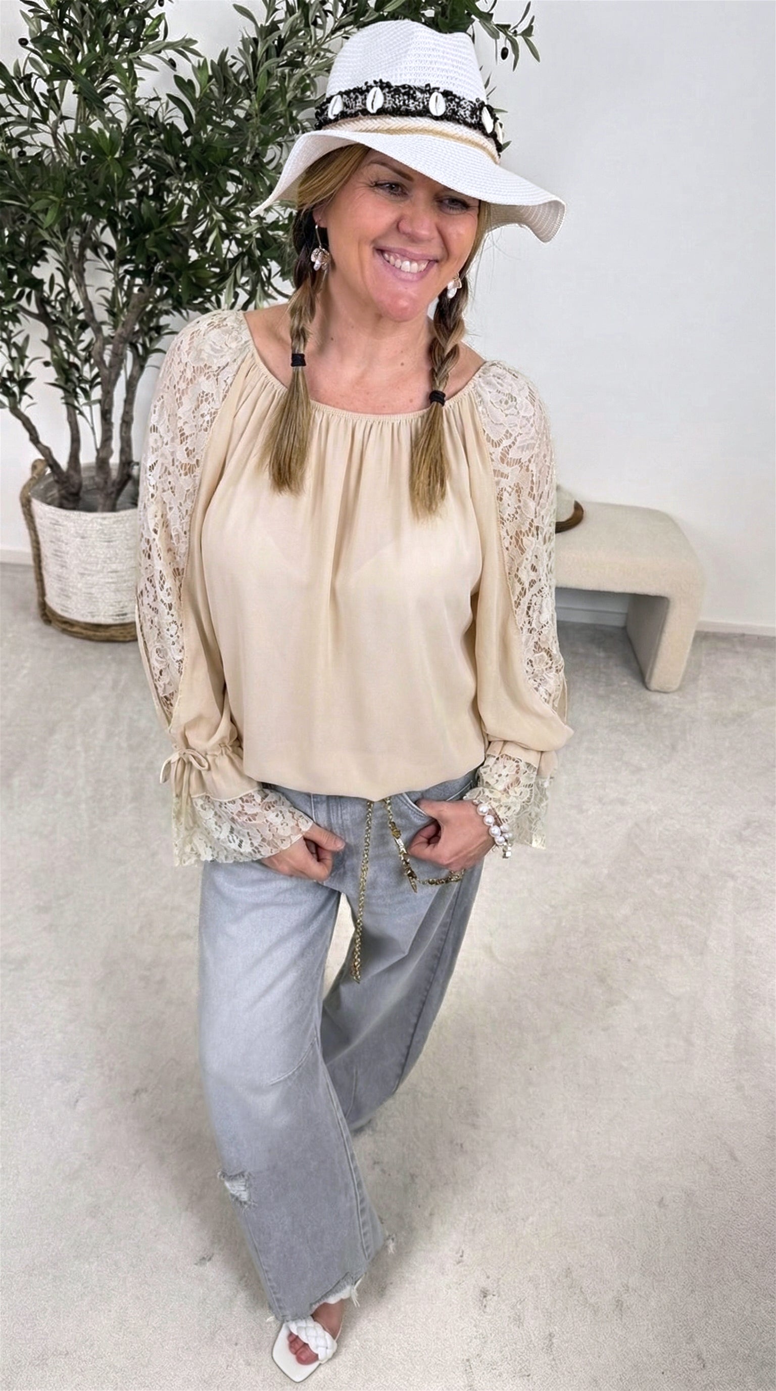 Blusenshirt Dream Elegance *Beige*