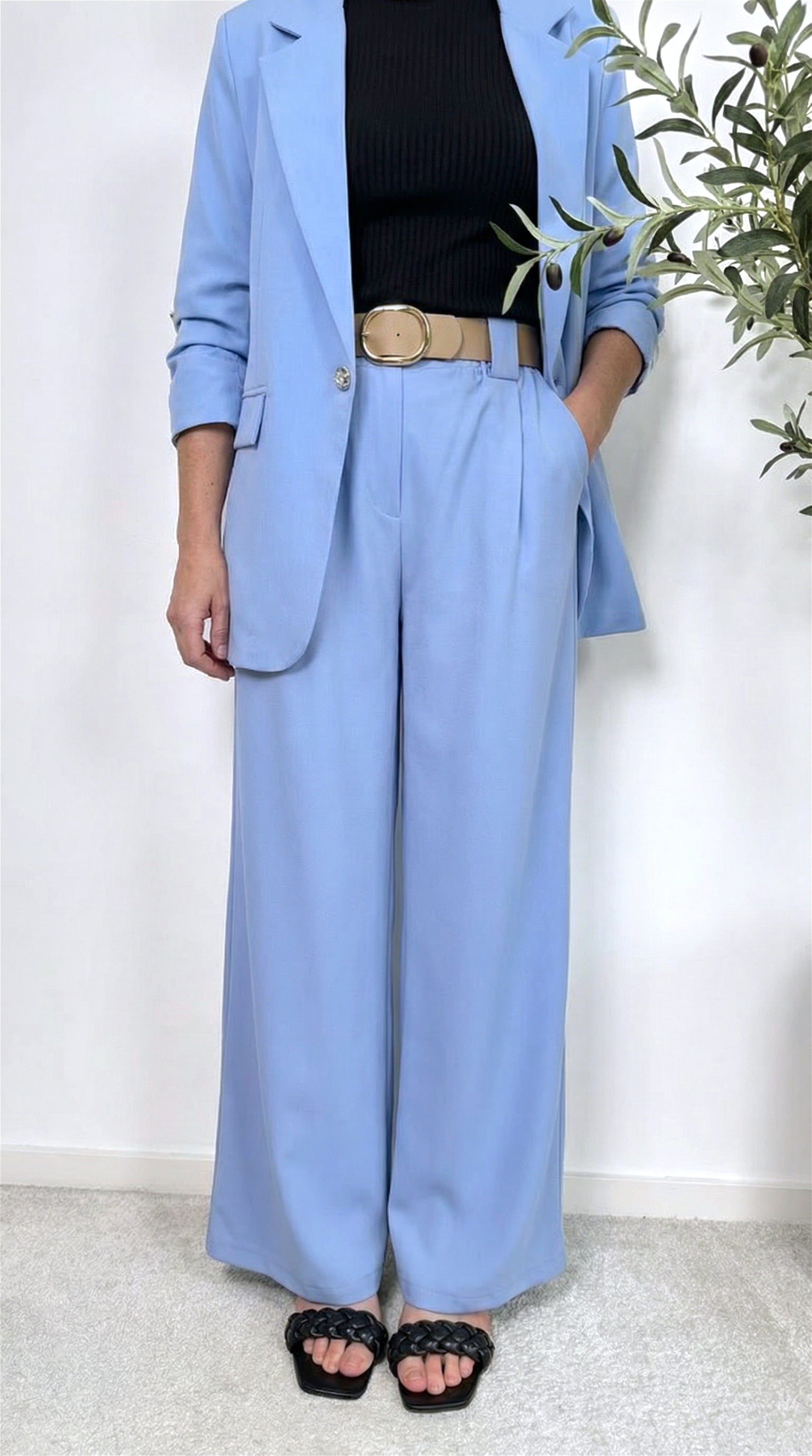 Weite Hose Easy Elegance *Blau*