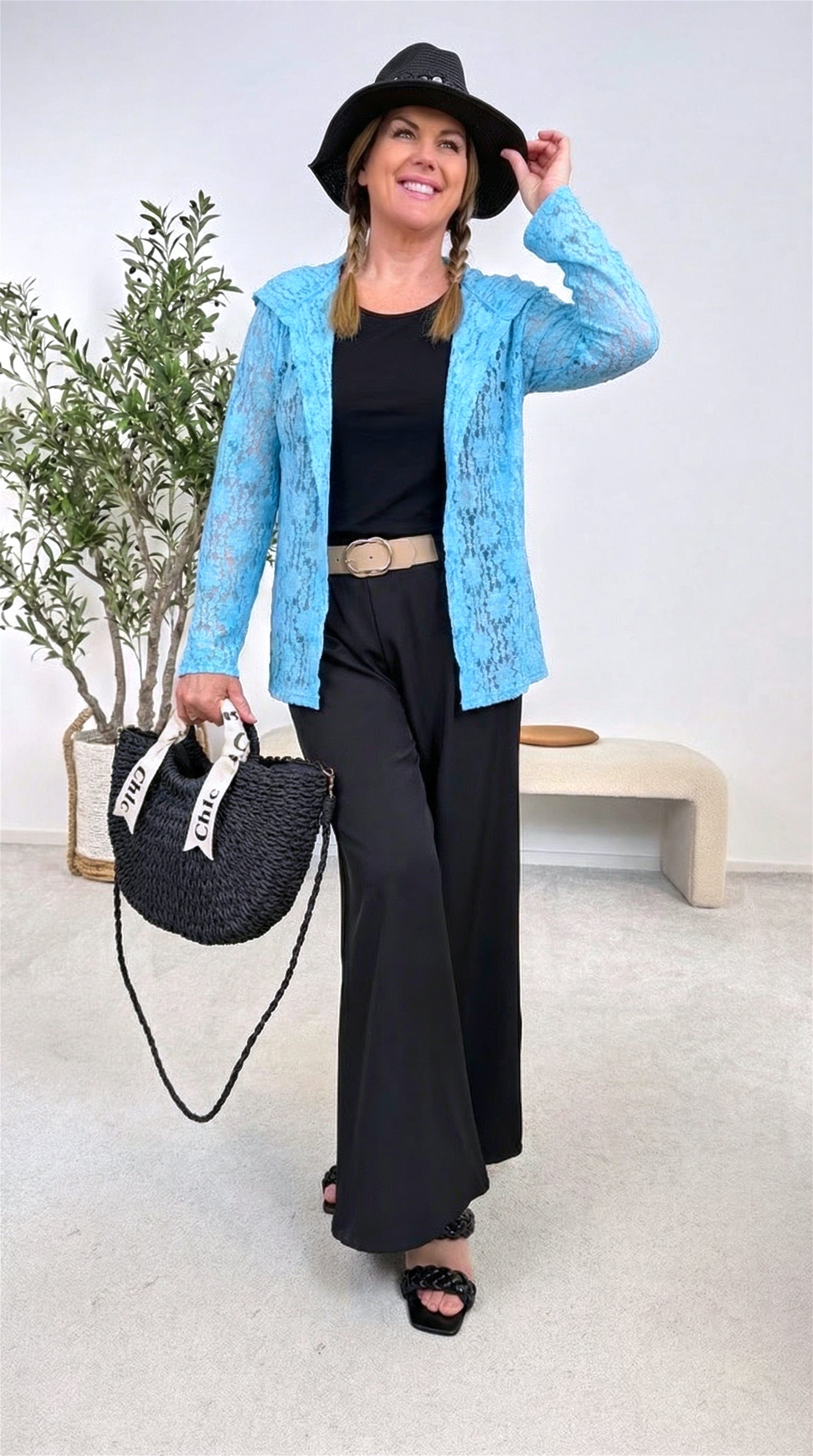 Spitzen-Cardigan Mystic Lace *Türkis*