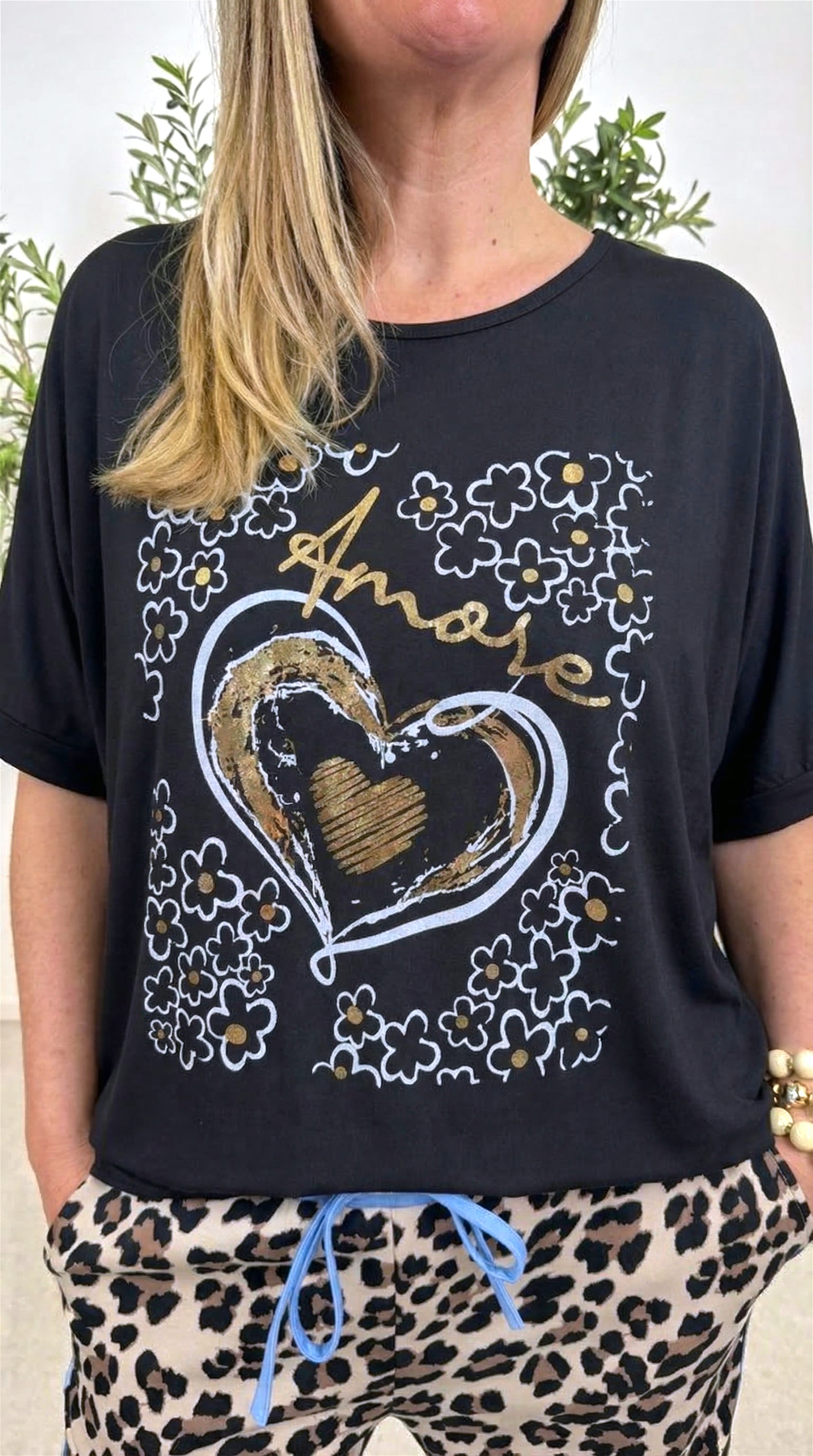 T-Shirt Amore *Schwarz*