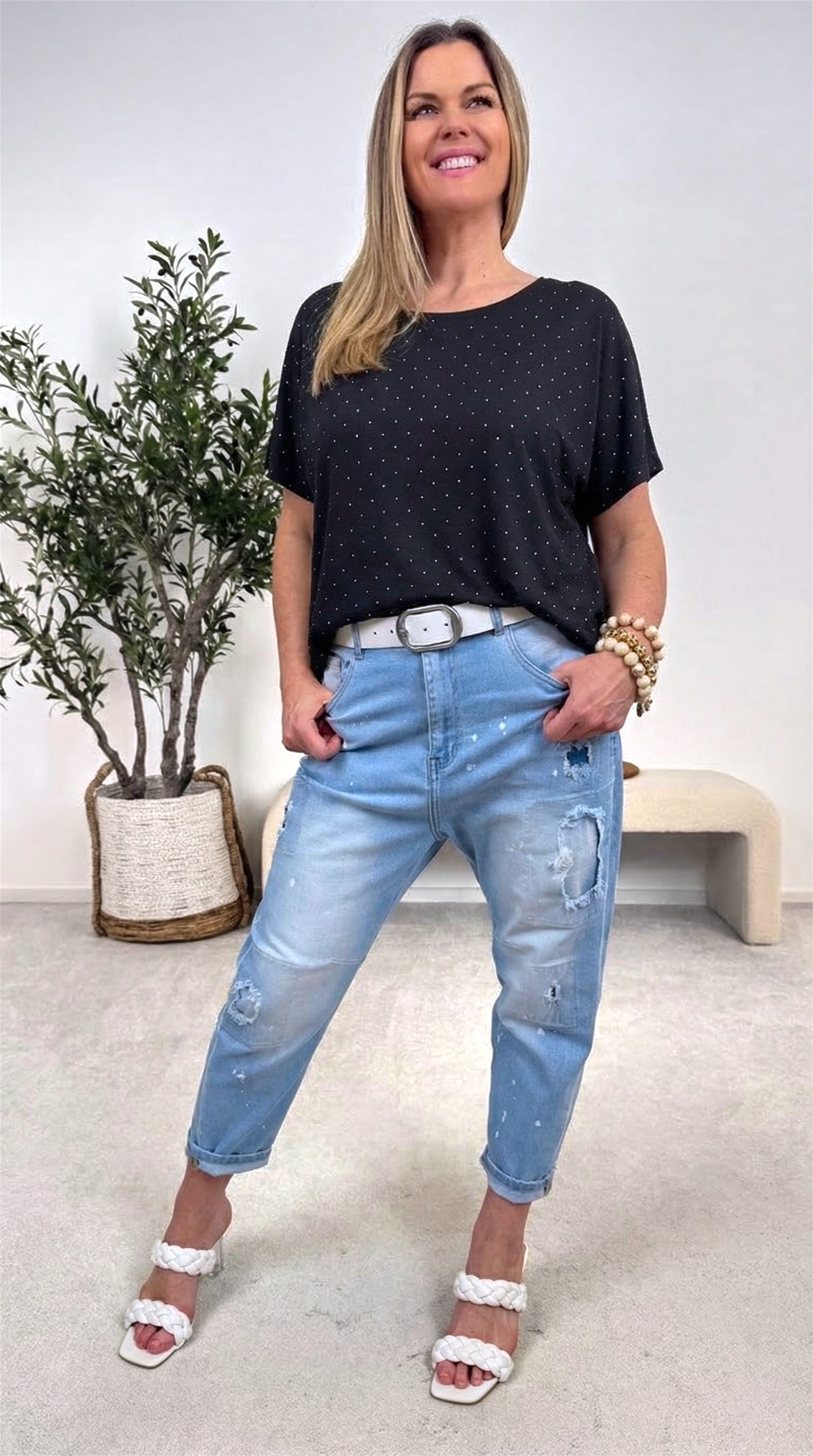 T-Shirt Stardust Glam *Schwarz*