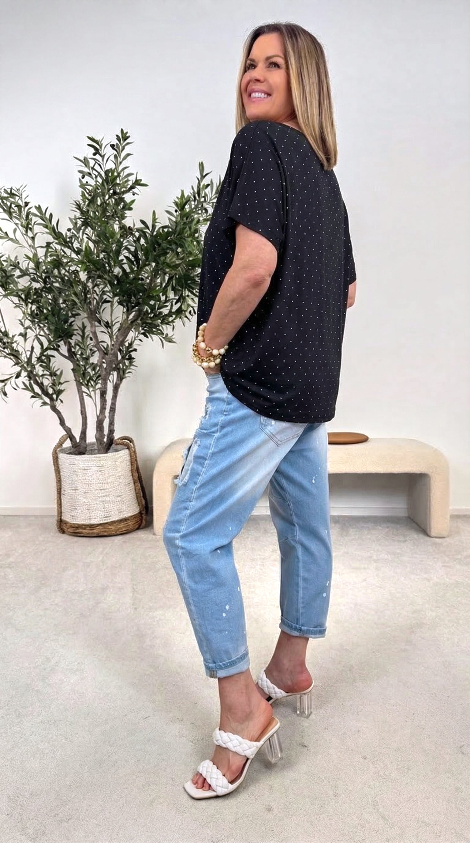 T-Shirt Stardust Glam *Schwarz*