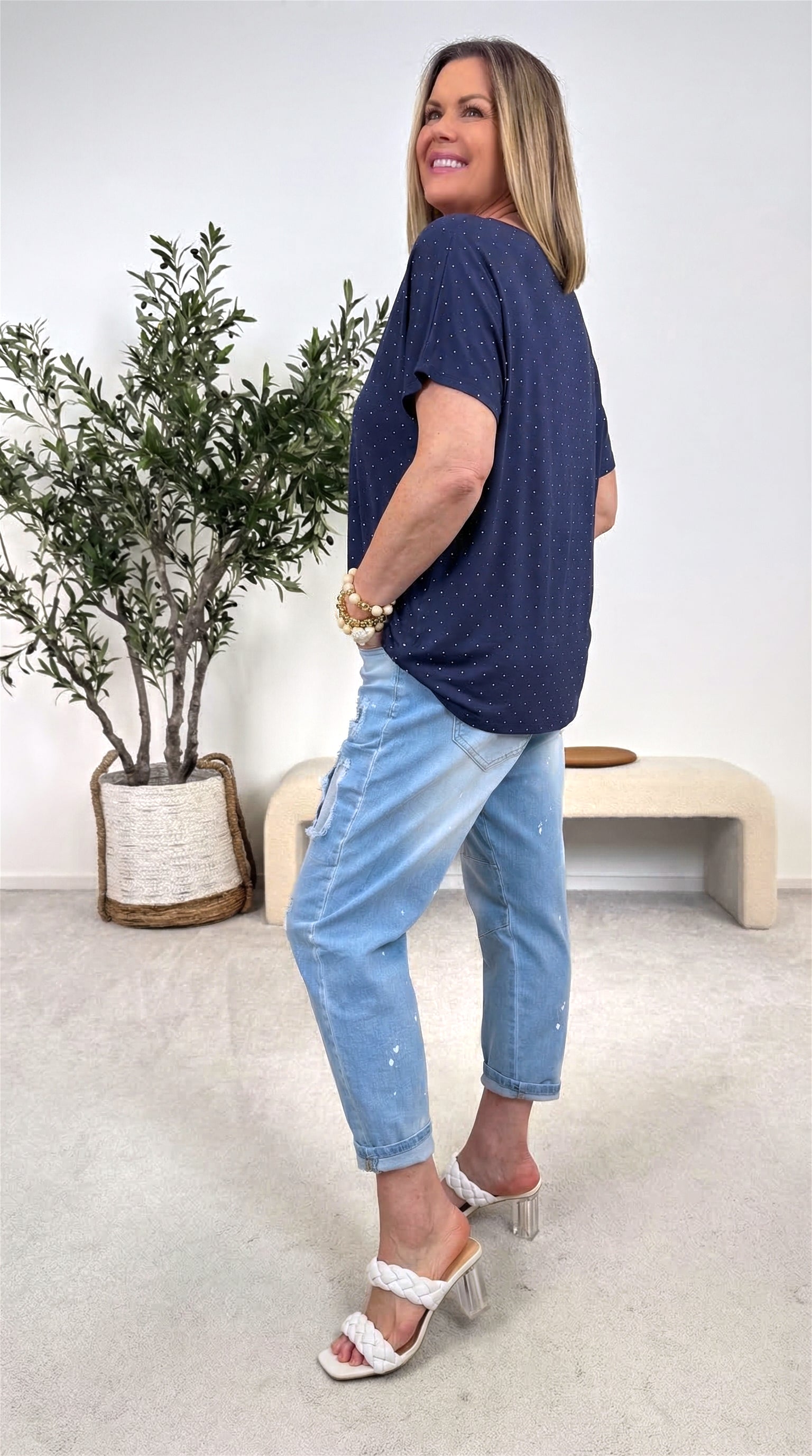 T-Shirt Stardust Glam *Dunkelblau*