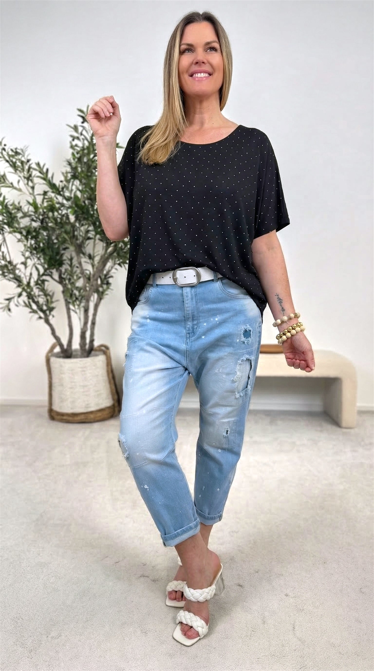 T-Shirt Stardust Glam *Schwarz*