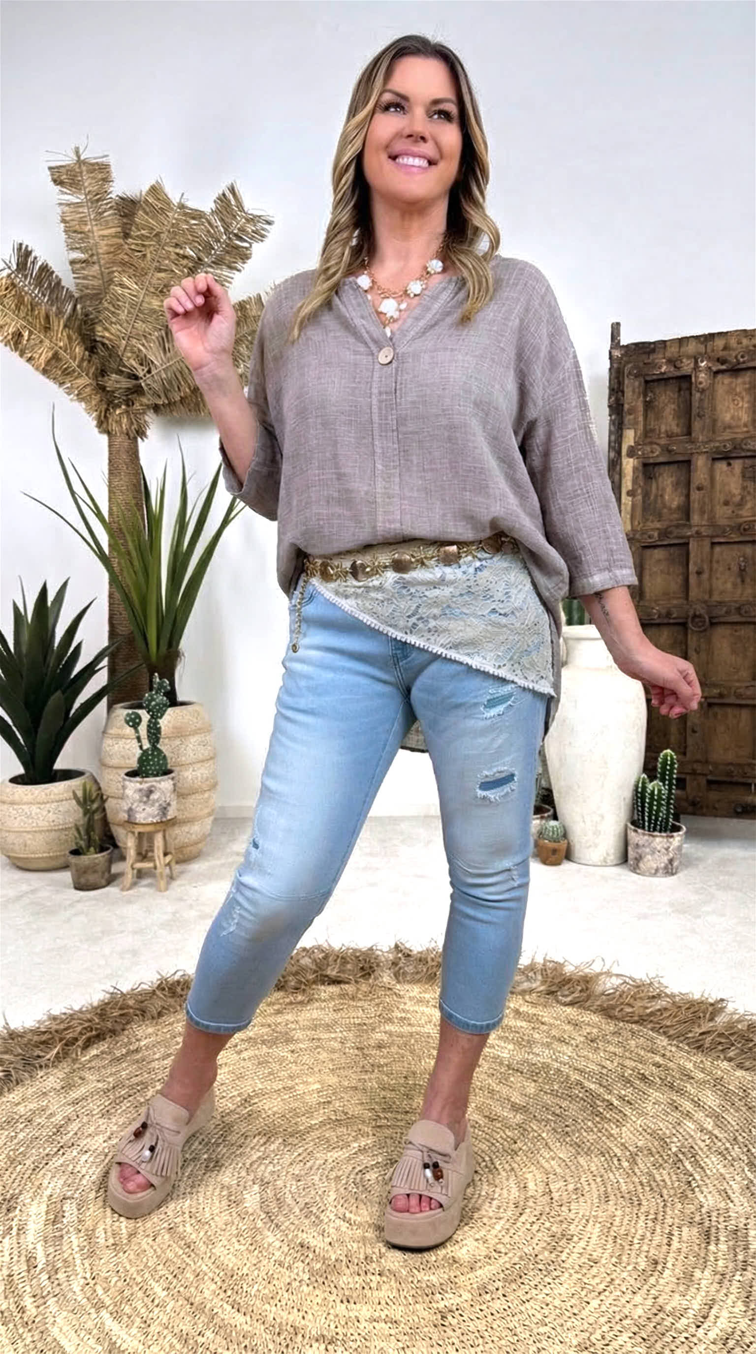 Bluse Wild Serenity *Taupe*