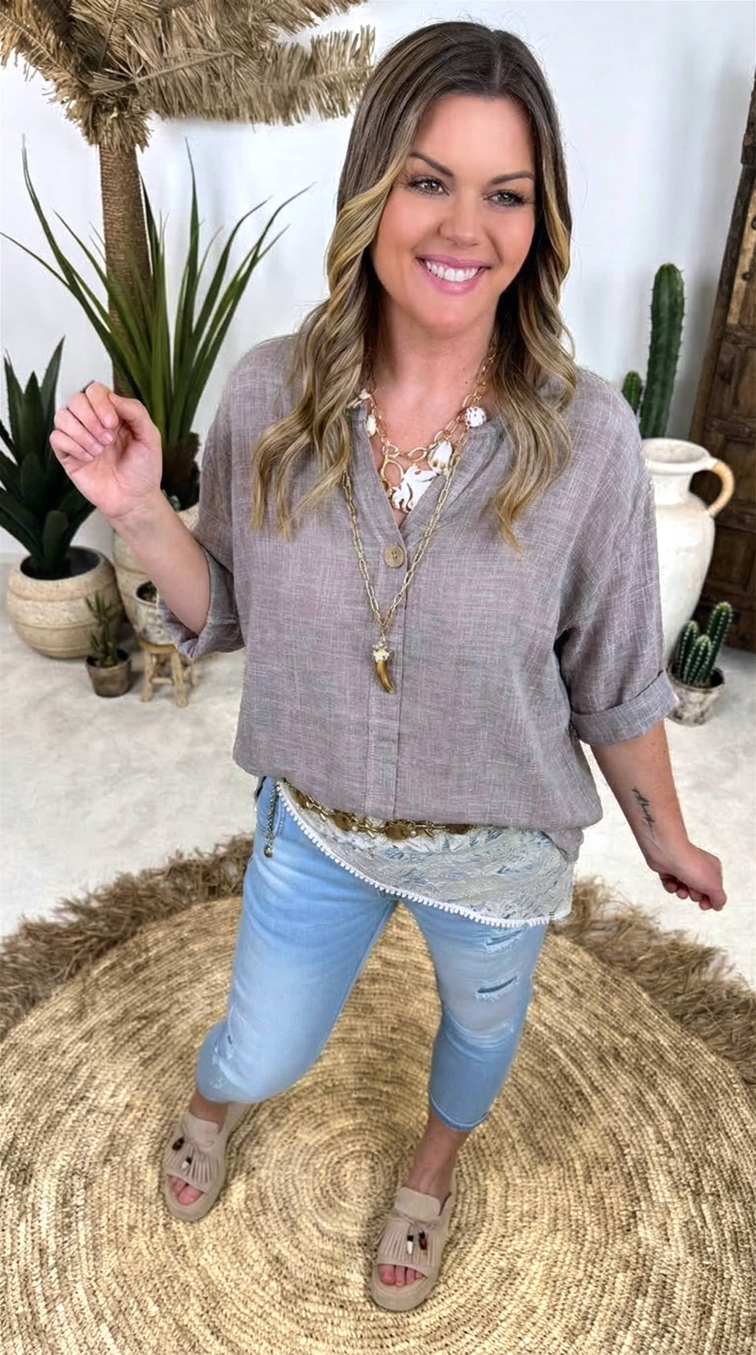 Bluse Wild Serenity *Taupe*