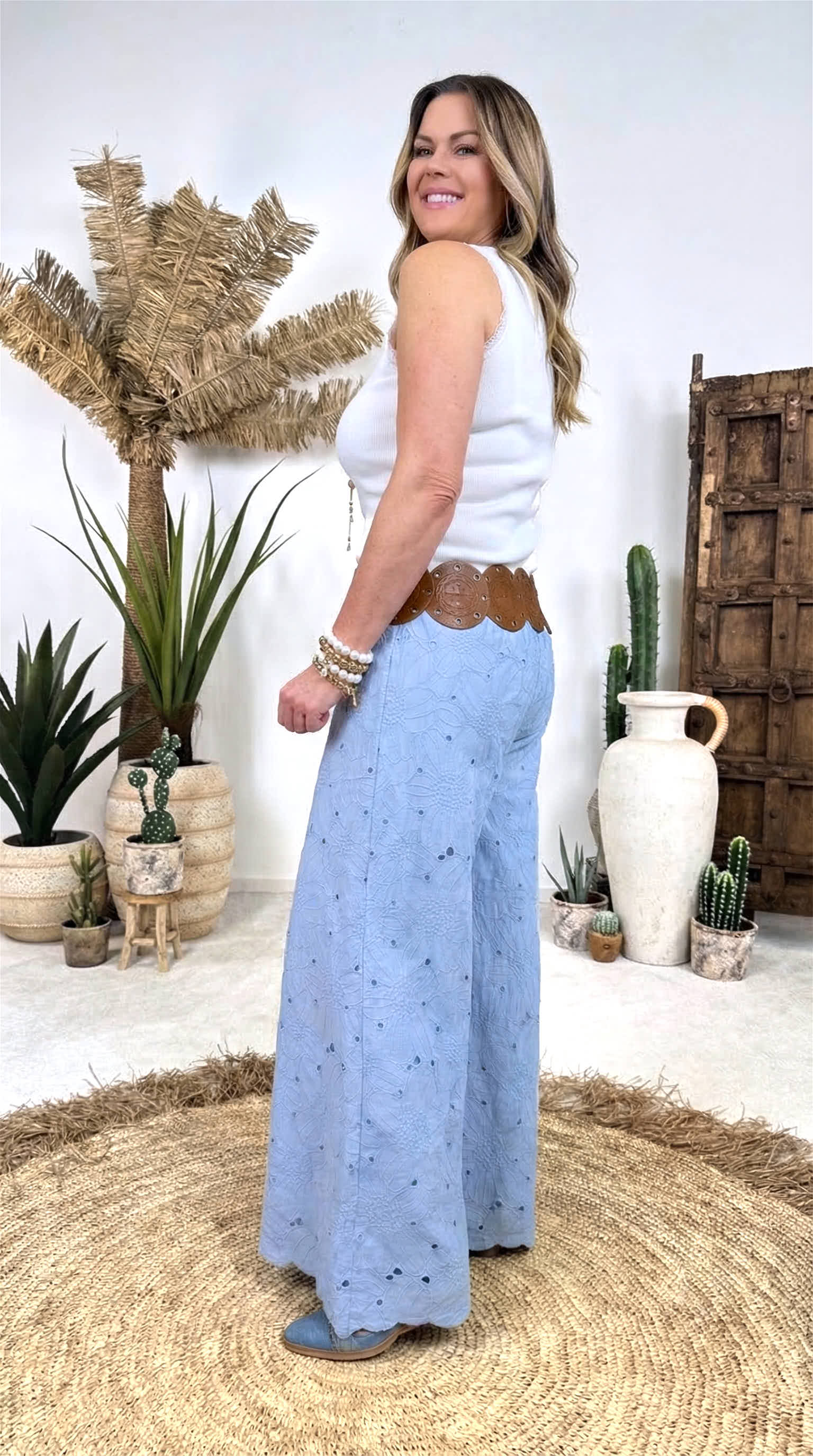 Weite Hose Indigo Blossom *Hellblau*