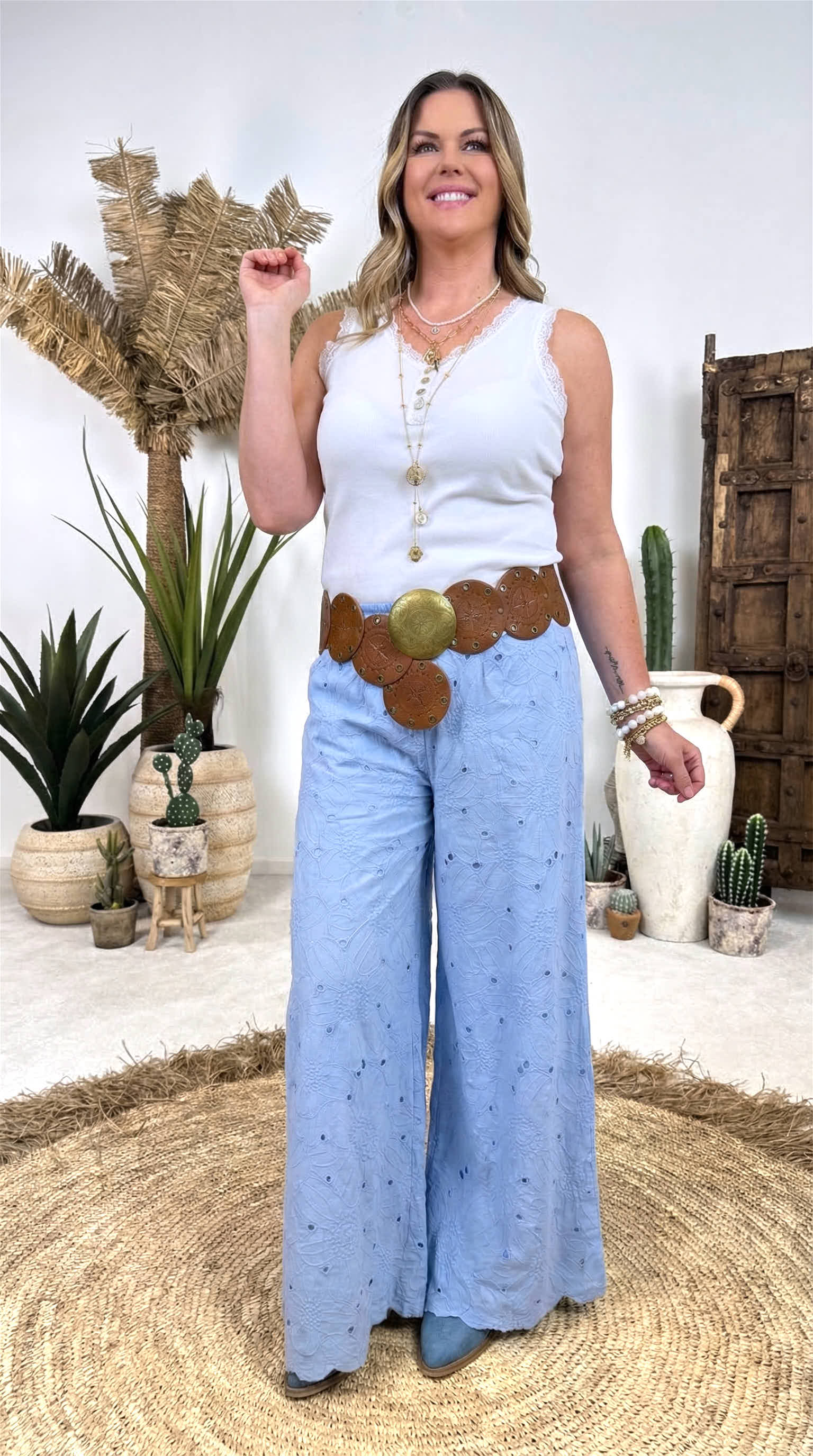 Weite Hose Indigo Blossom *Hellblau*