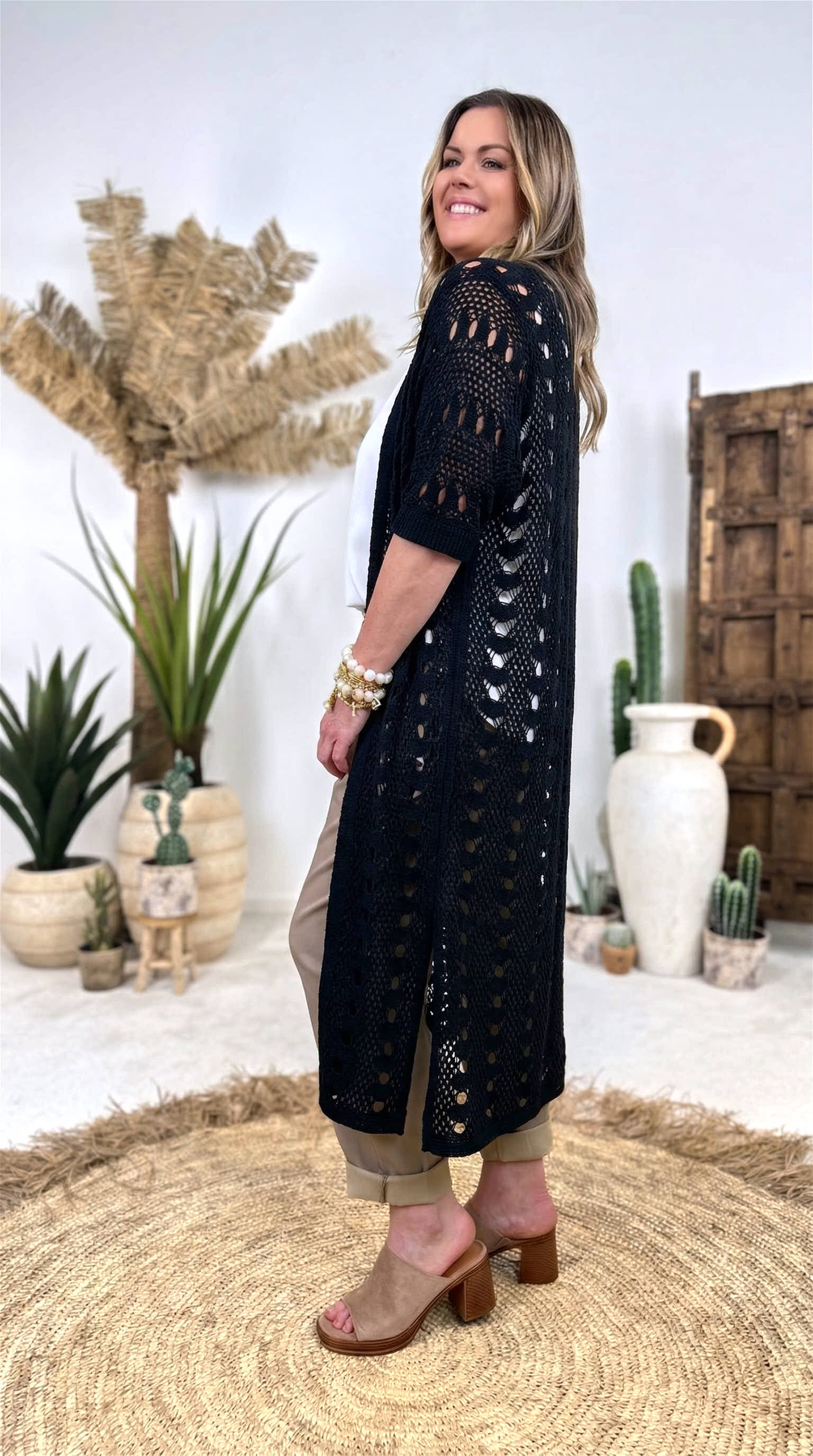 Strickjacke Sandy Spirit *Schwarz*