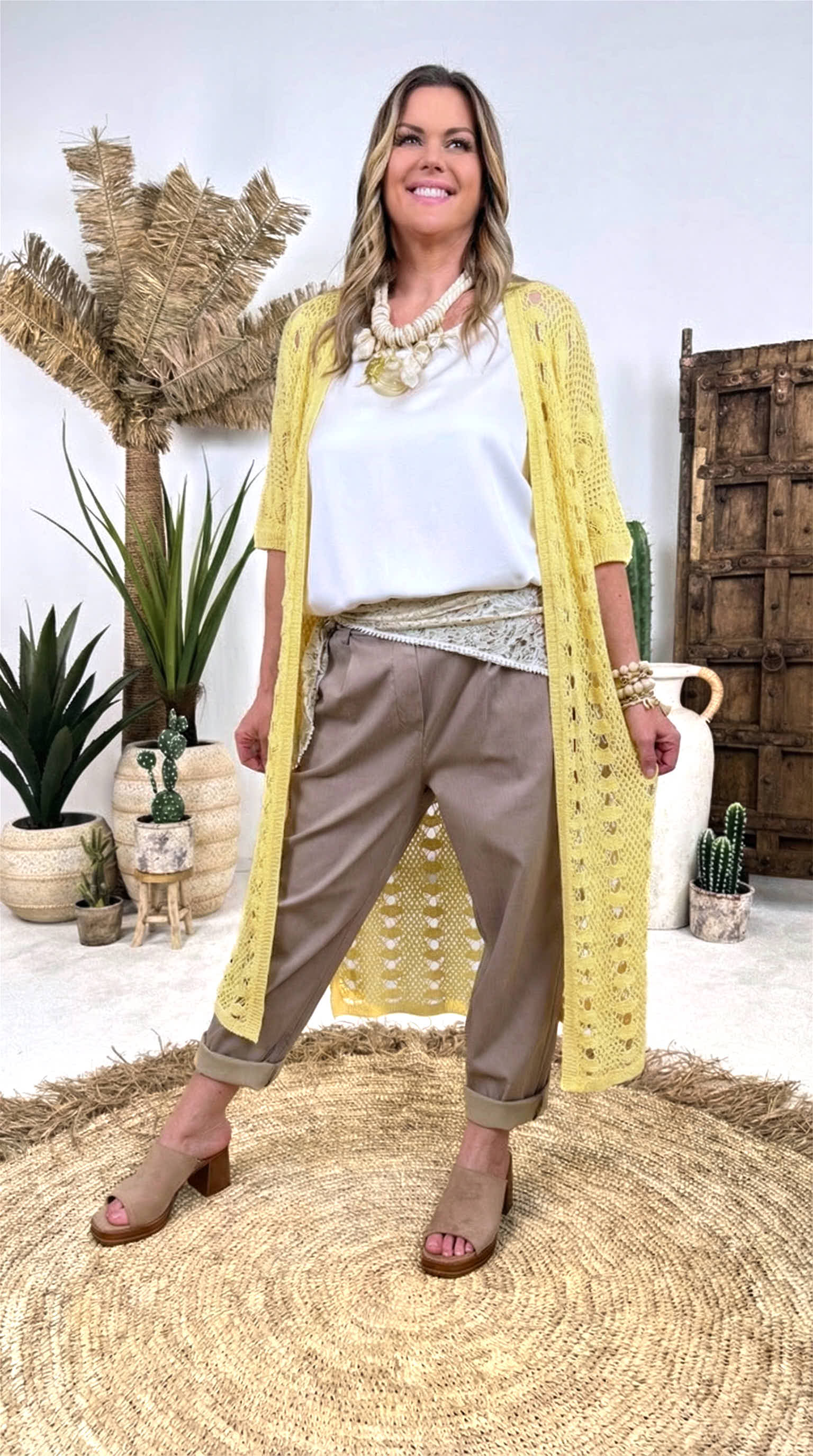Strickjacke Sandy Spirit *Gelb*