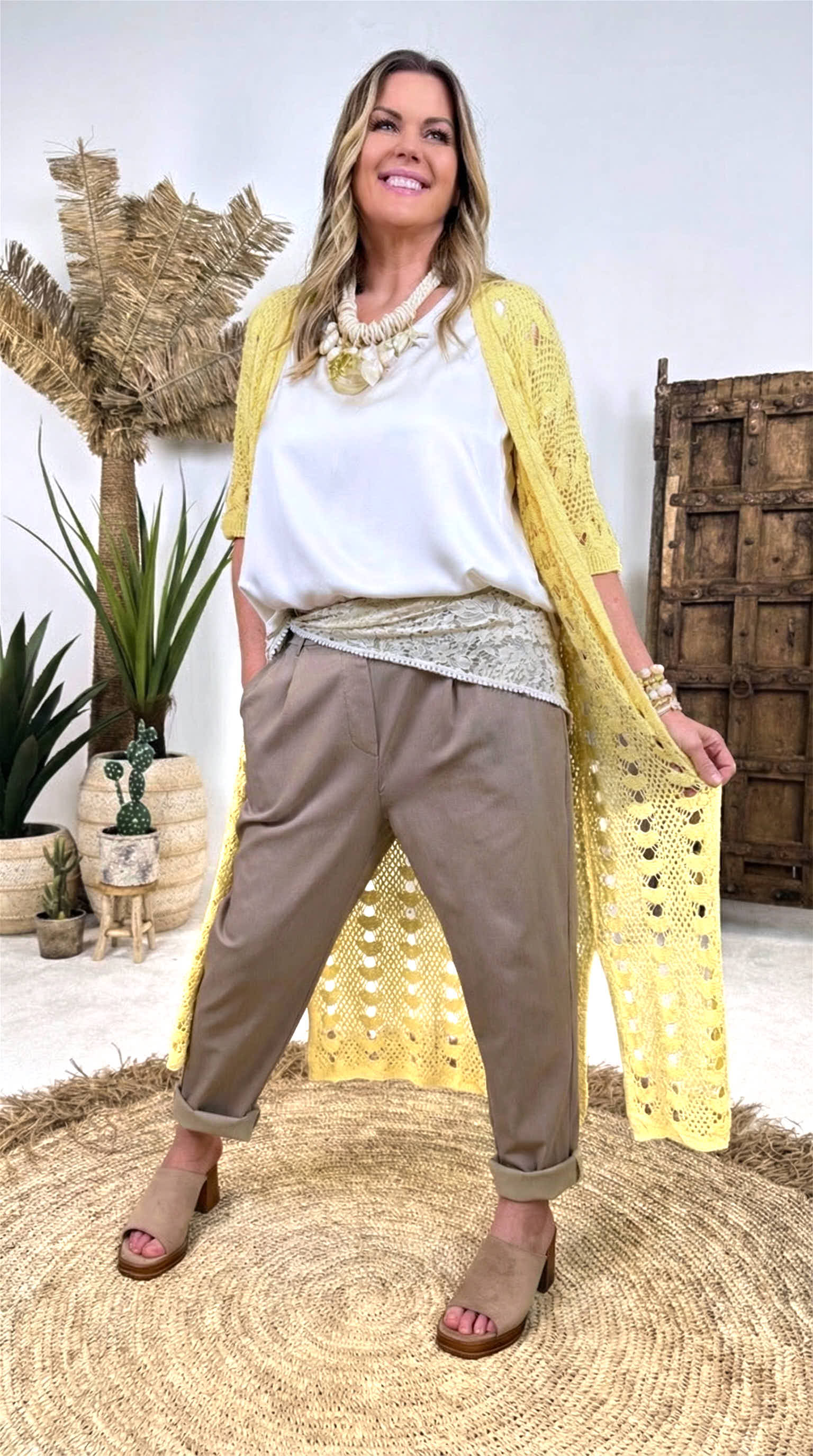 Strickjacke Sandy Spirit *Gelb*