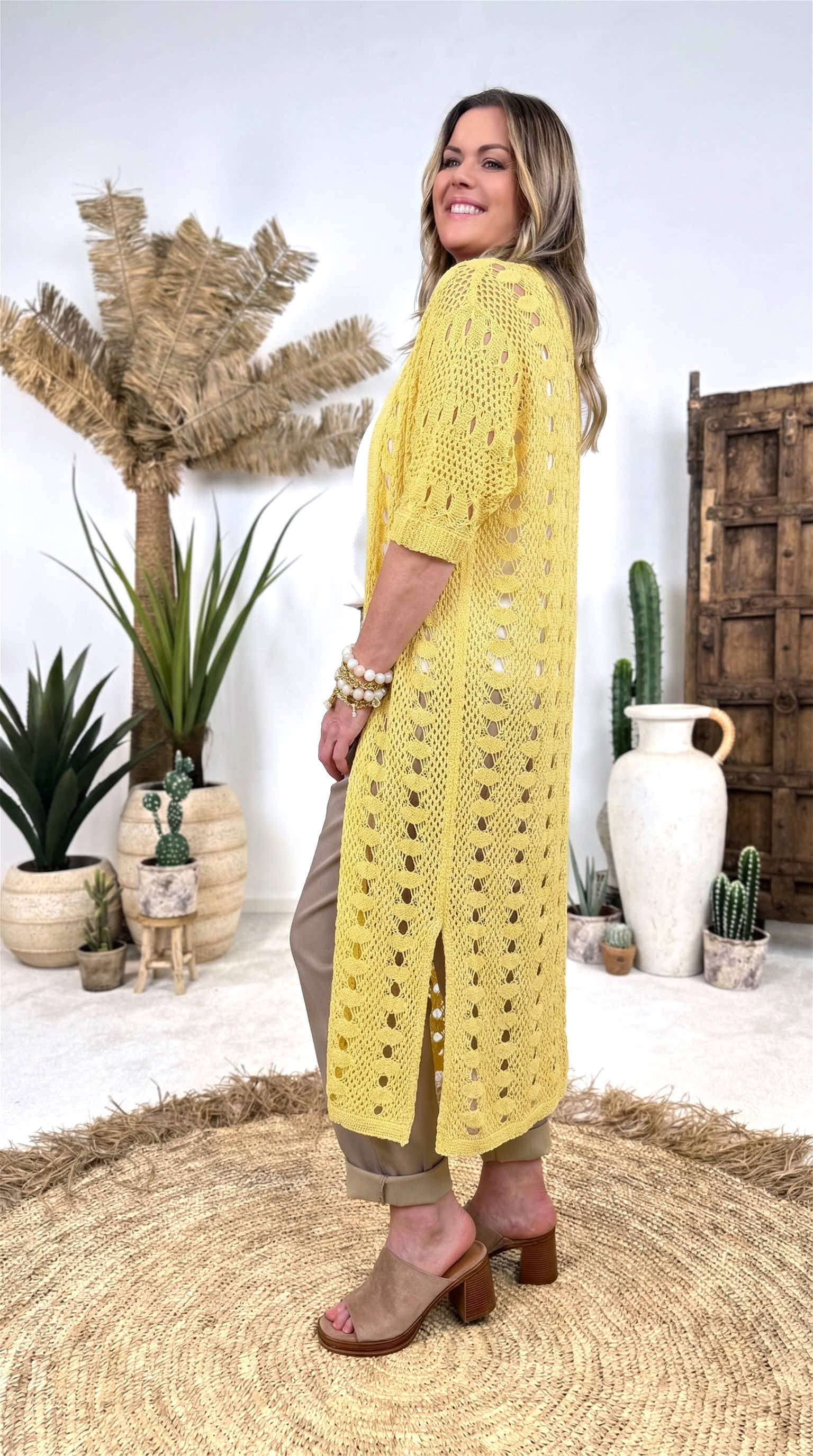 Strickjacke Sandy Spirit *Gelb*