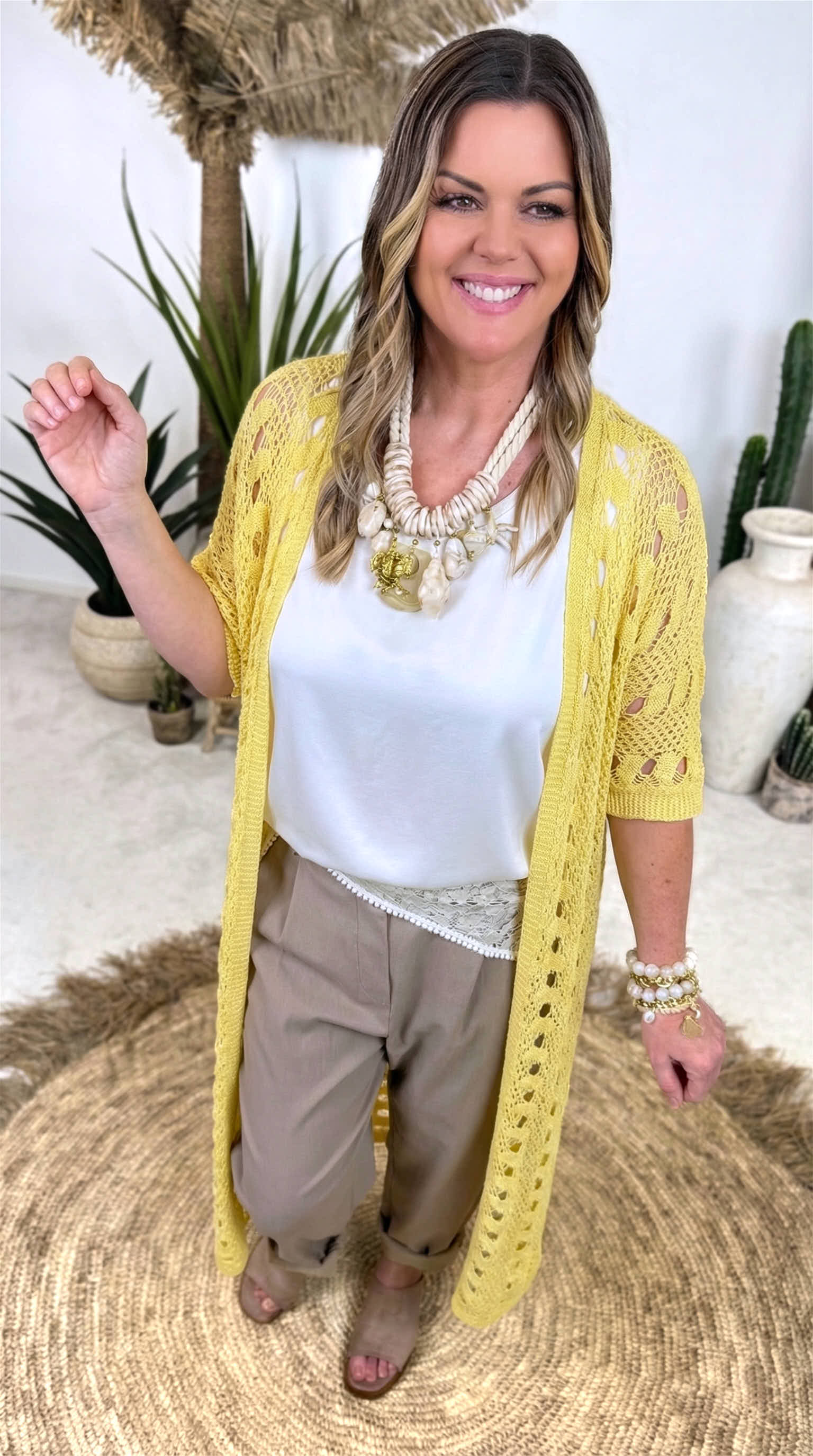 Strickjacke Sandy Spirit *Gelb*