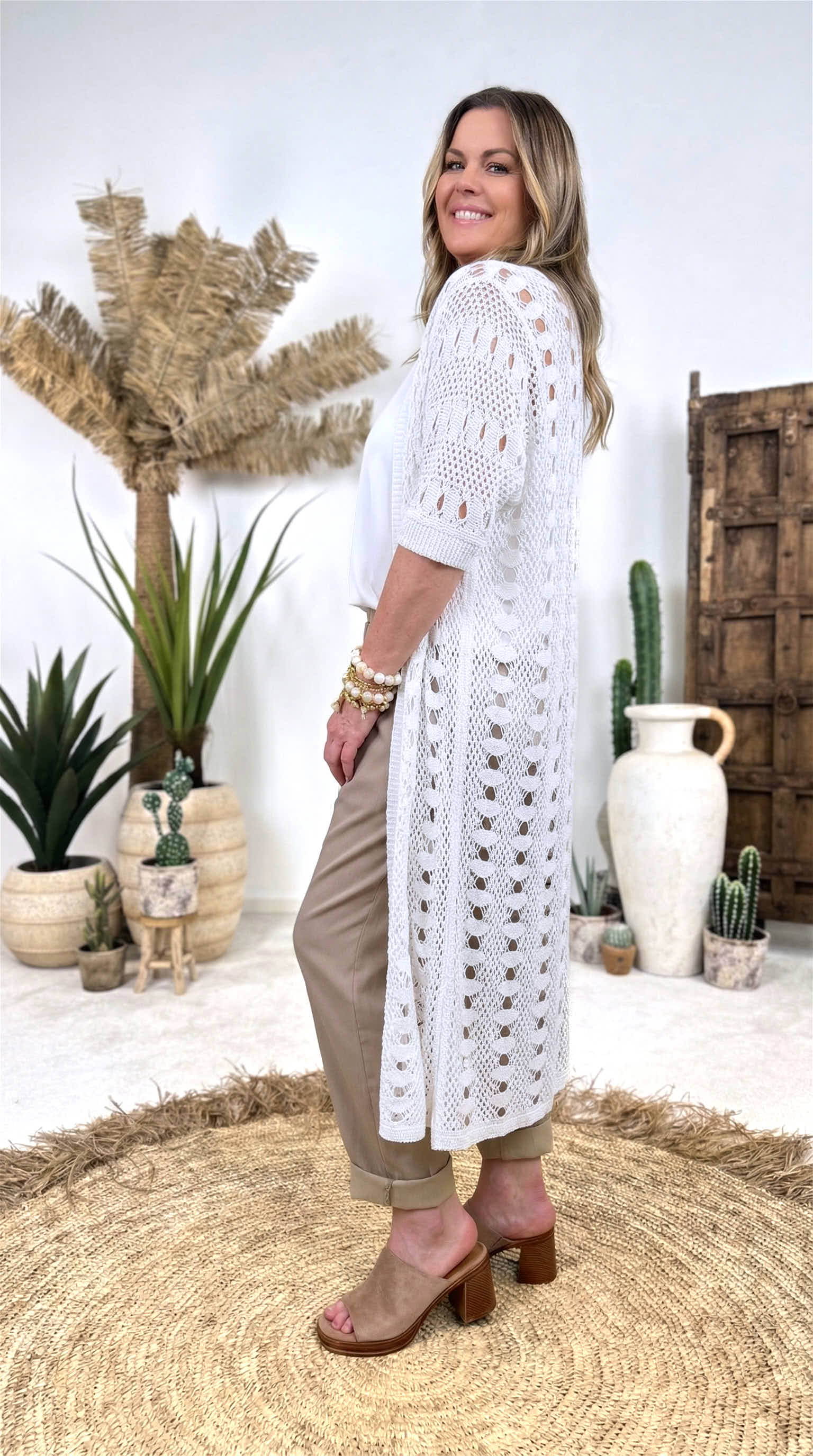 Strickjacke Sandy Spirit *Weiß*