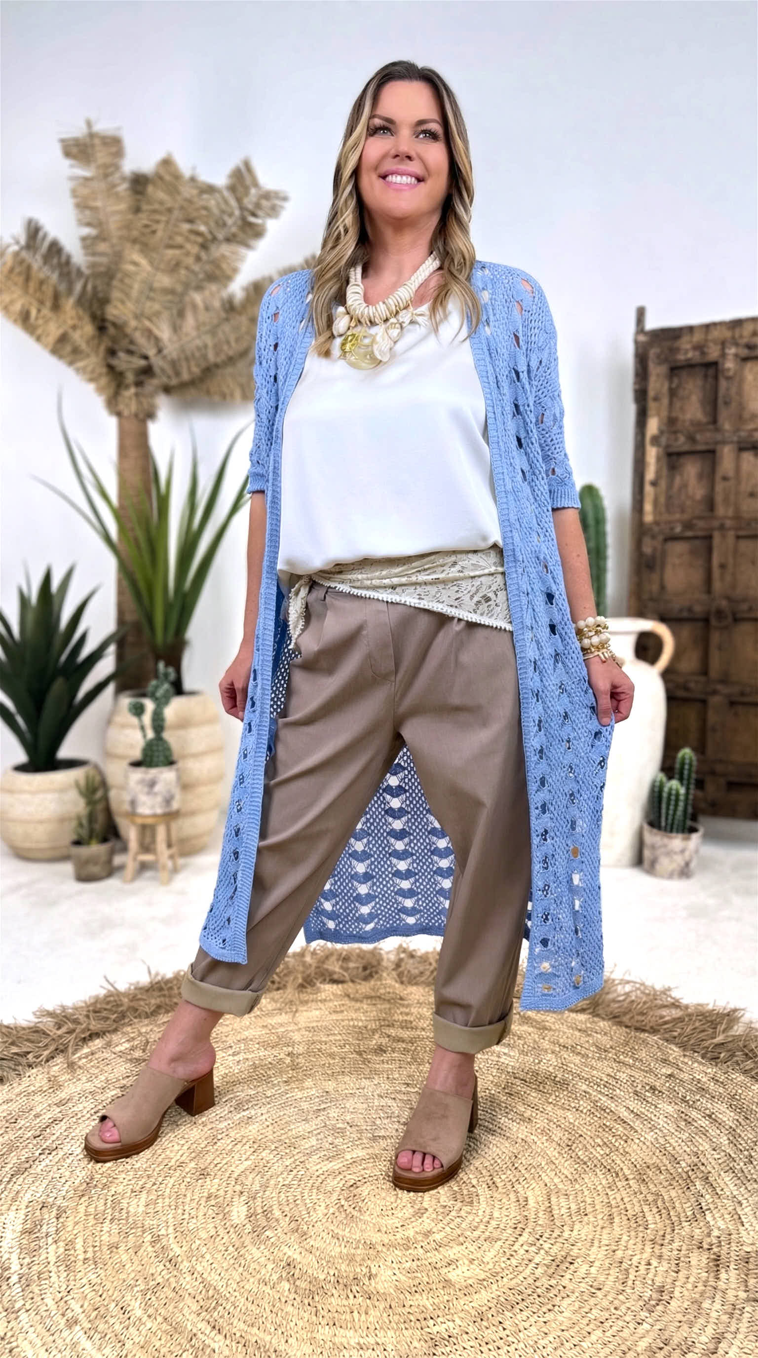 Strickjacke Sandy Spirit *Blau*