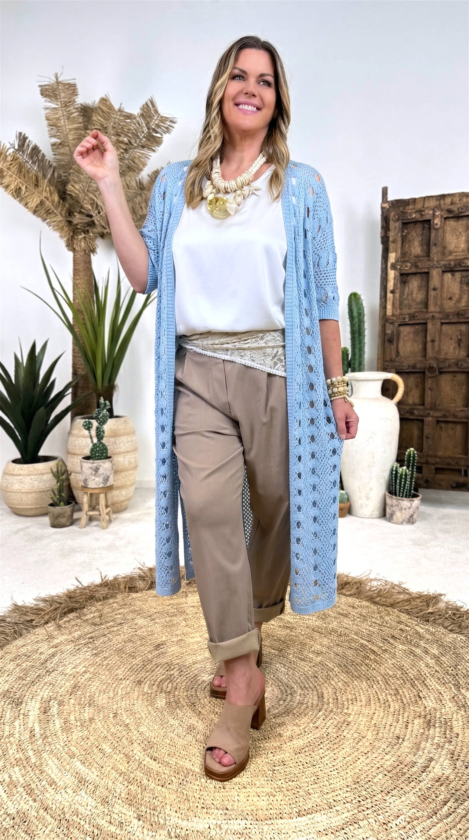 Strickjacke Sandy Spirit *Blau*