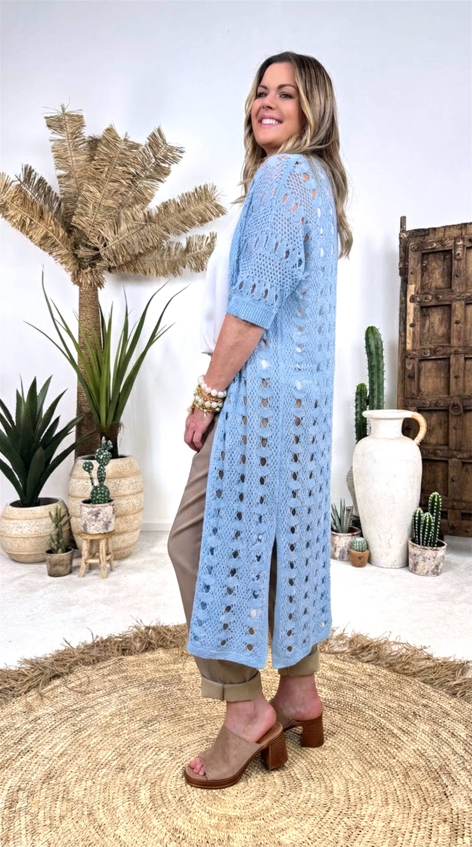 Strickjacke Sandy Spirit *Blau*