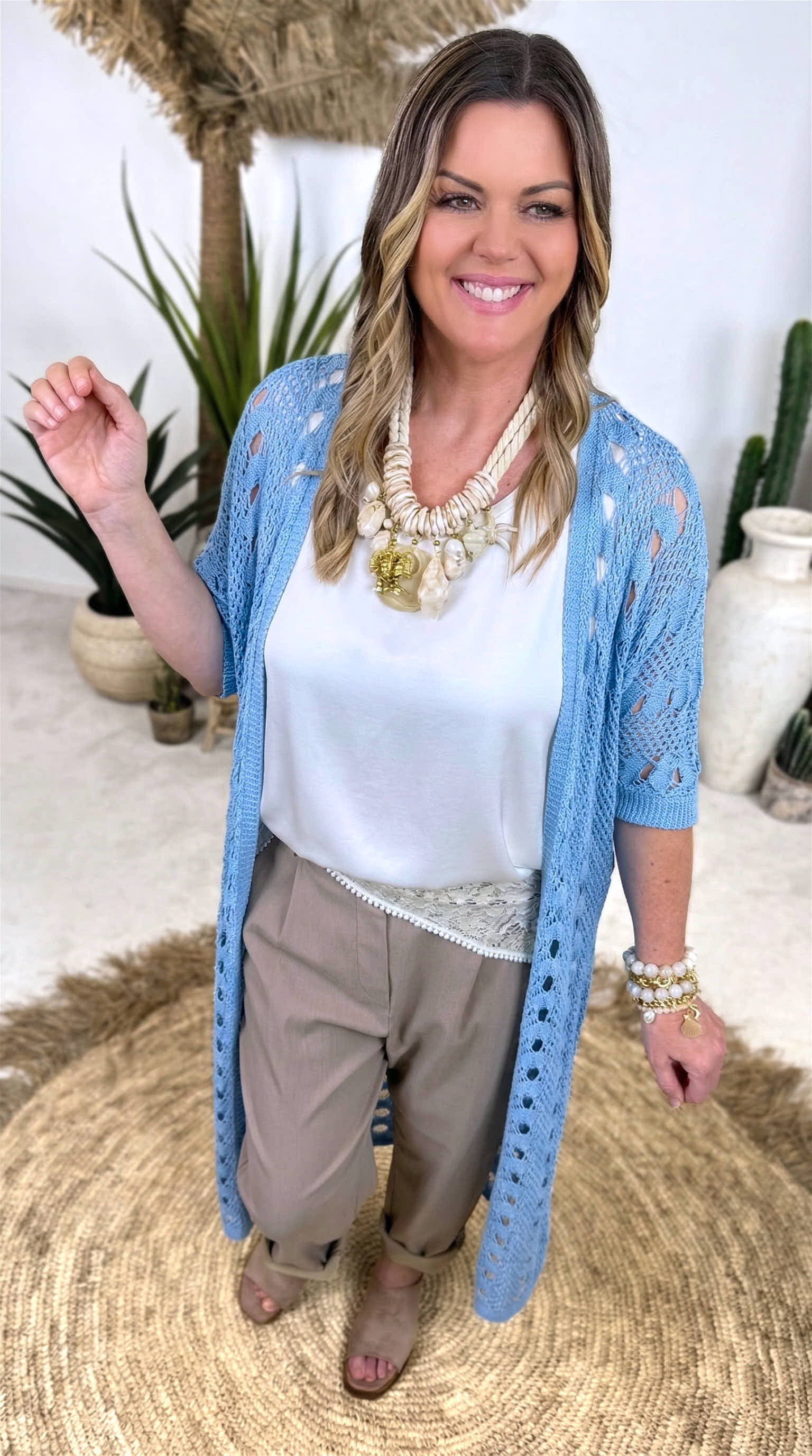 Strickjacke Sandy Spirit *Blau*