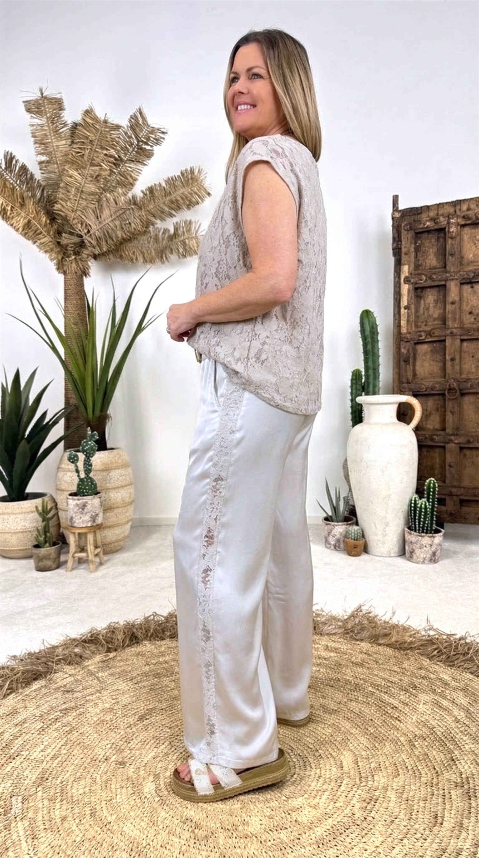 Seiden-Culotte Hose Pure Summer *Beige*