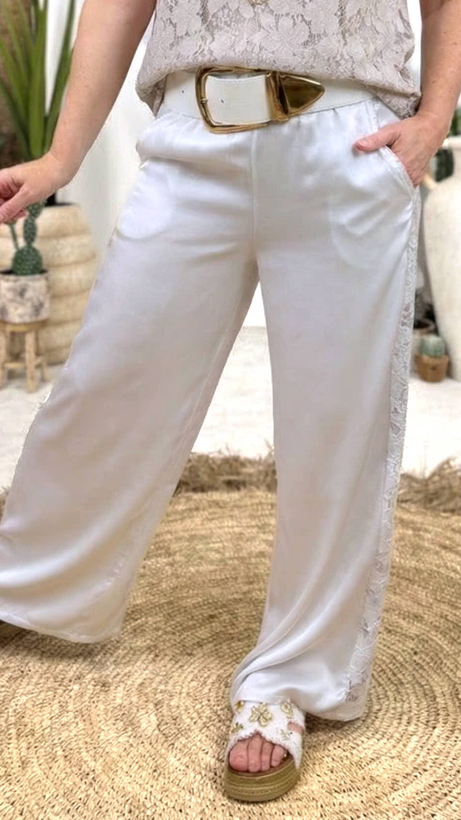 Seiden-Culotte Hose Pure Summer *Beige*