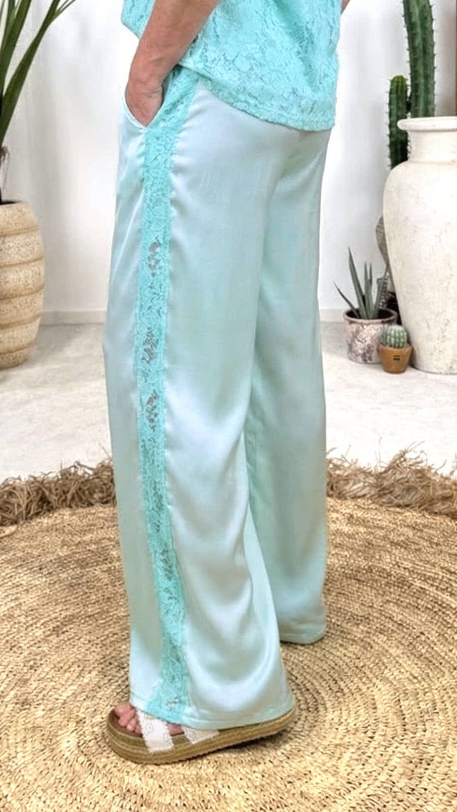 Seiden-Culotte Hose Pure Summer *Mint*