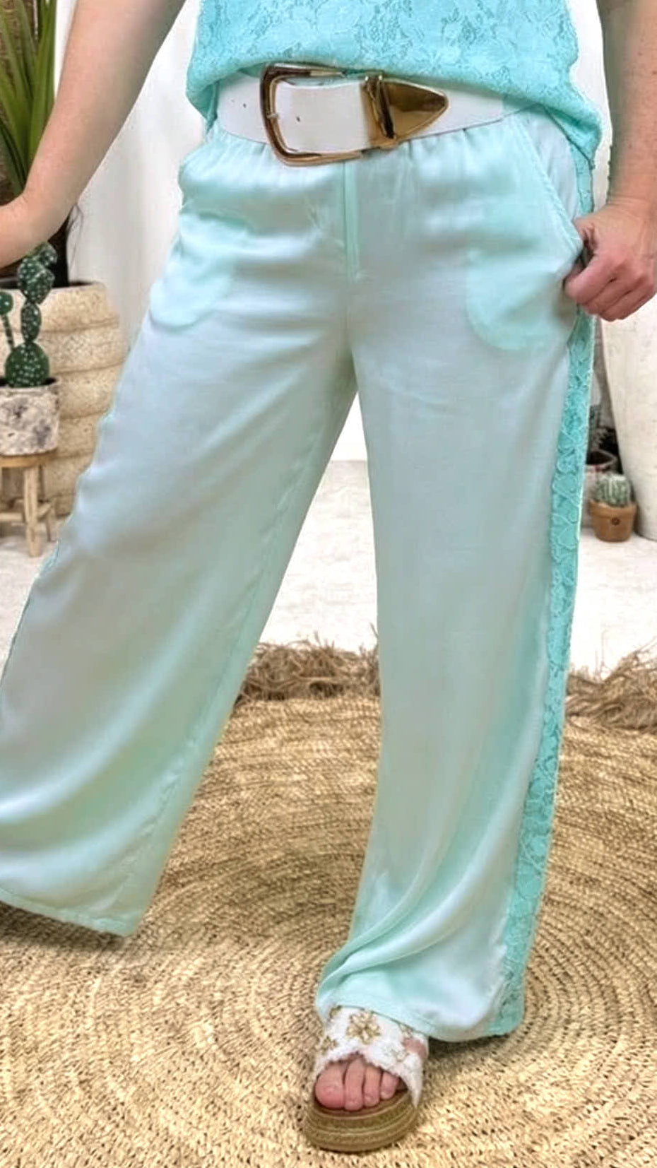 Seiden-Culotte Hose Pure Summer *Mint*