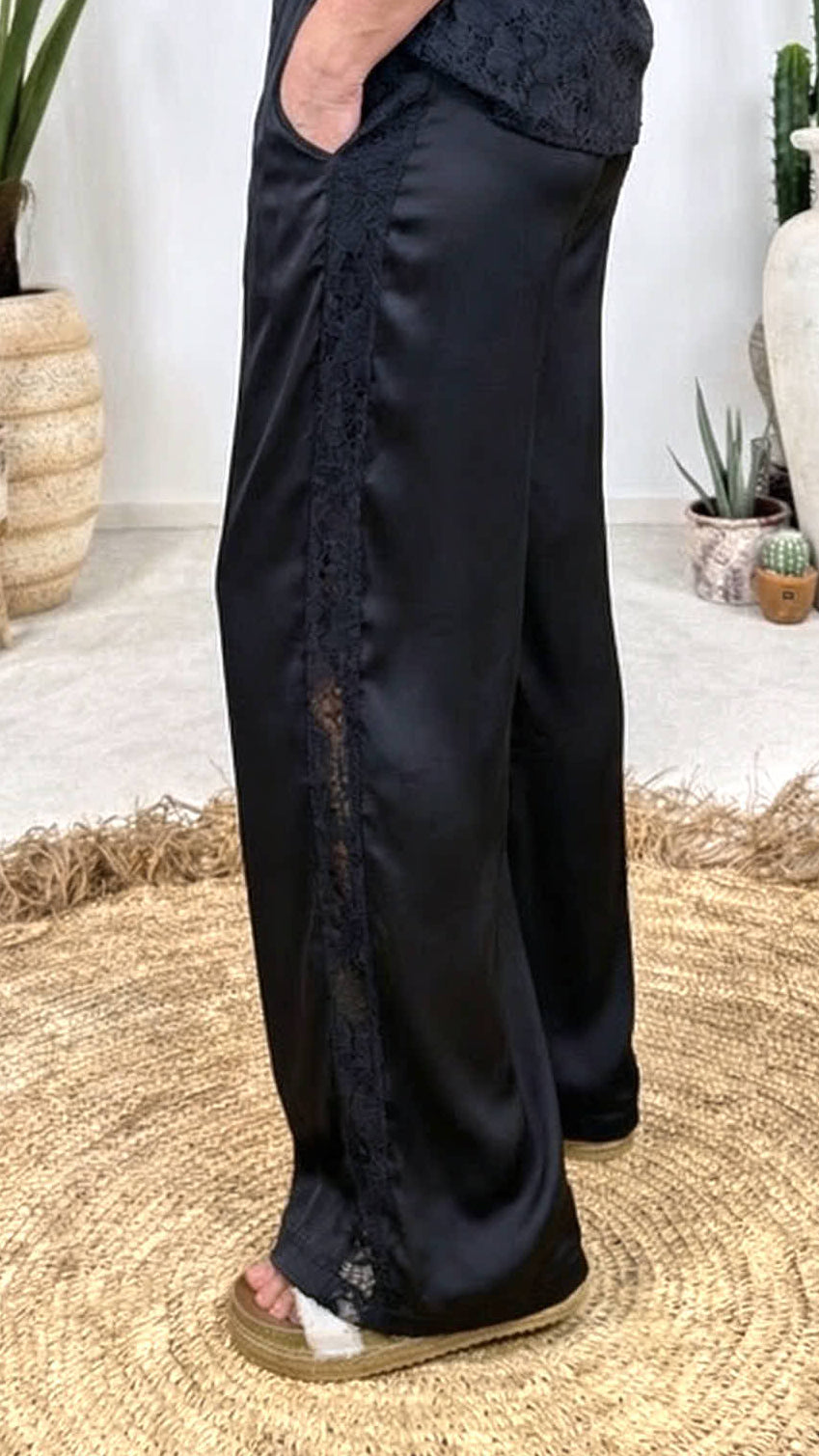 Seiden-Culotte Hose Pure Summer *Schwarz*