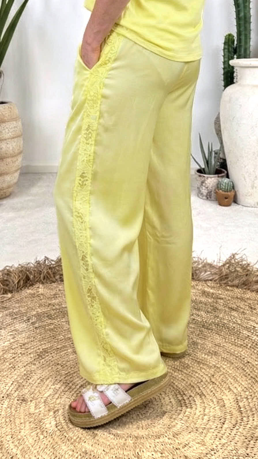 Seiden-Culotte Hose Pure Summer *Gelb*