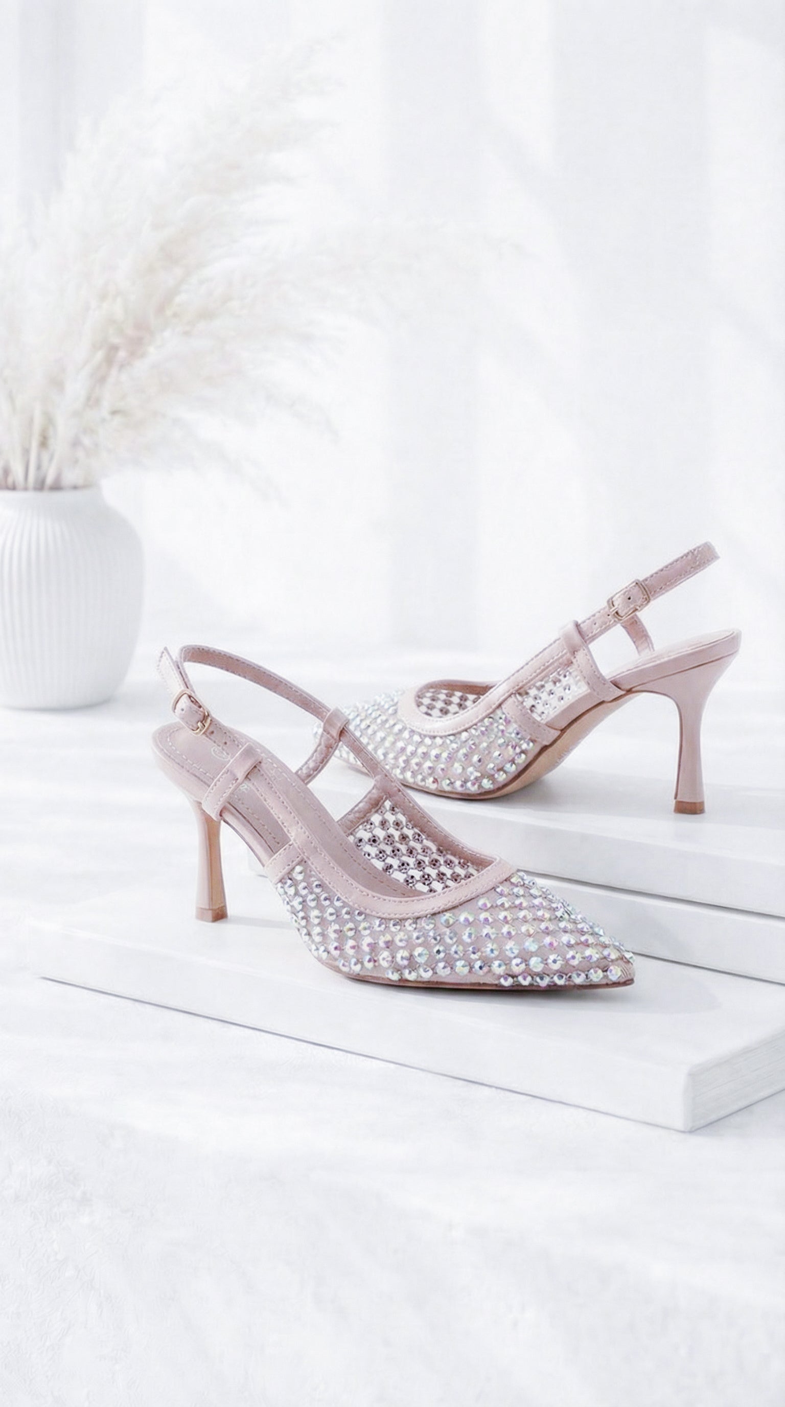 Absatzsandale Diamond Step *Nude*