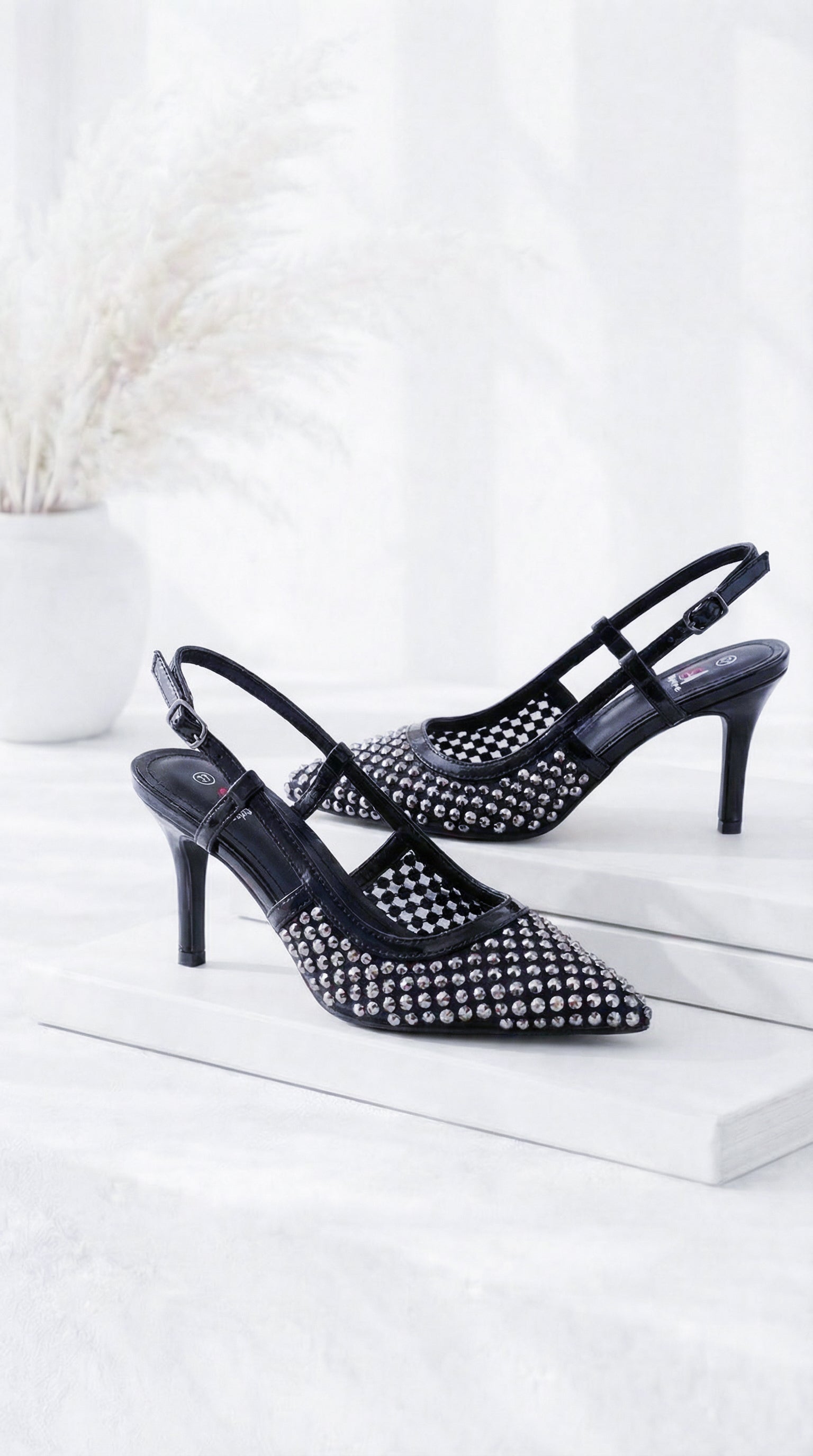 Absatzsandale Diamond Step *Schwarz*