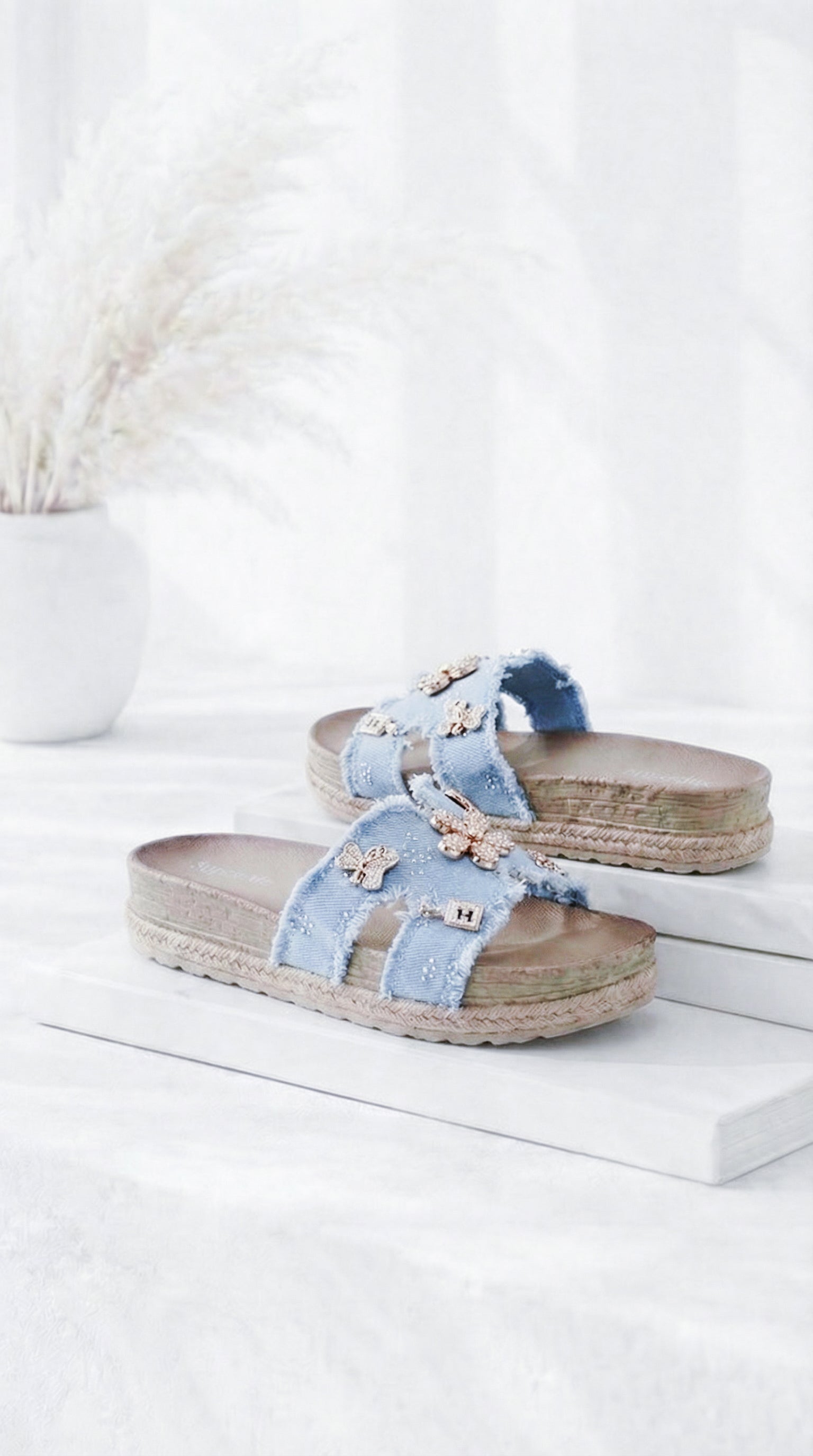 Sandale Golden Boho *Blau*