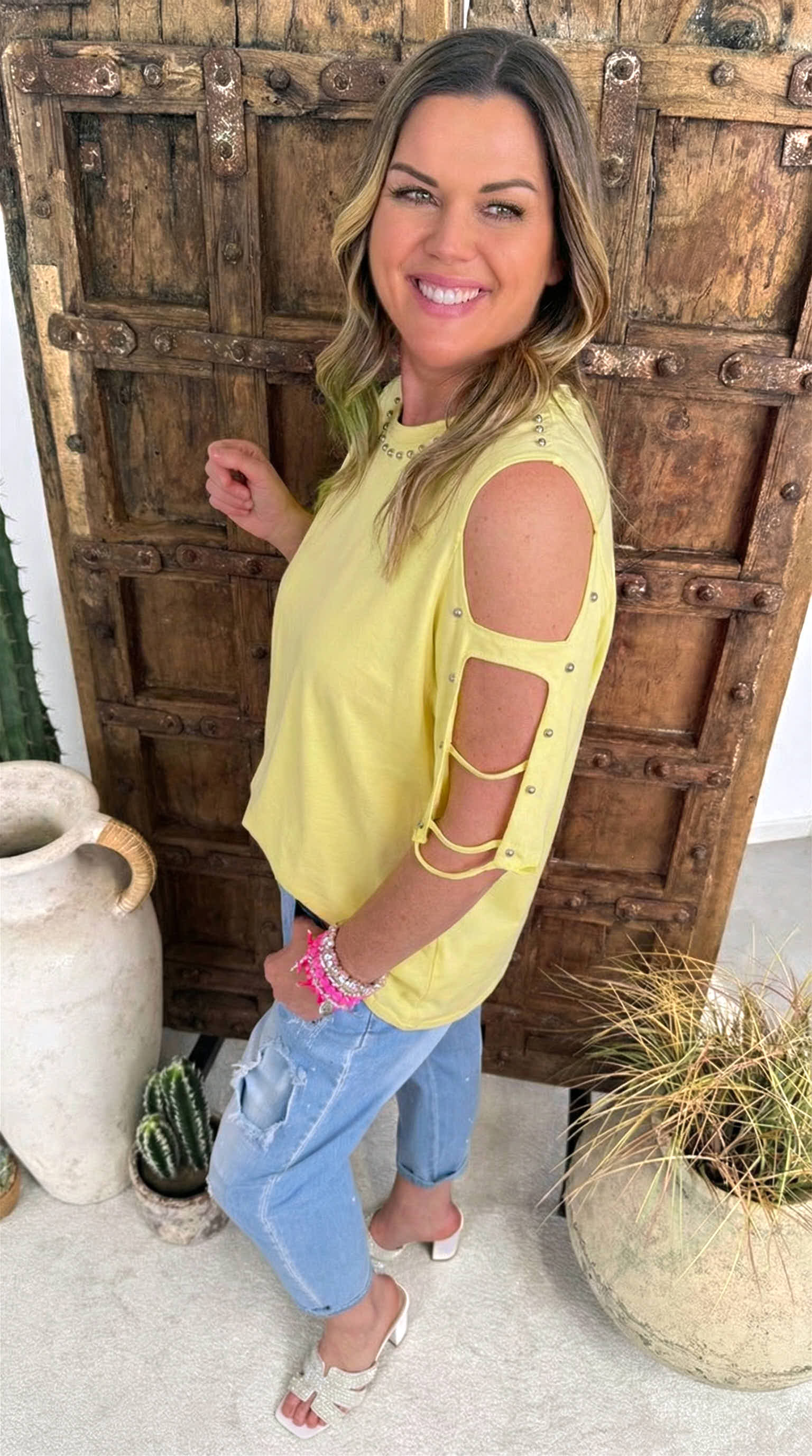 T-Shirt Bold Elegance *Gelb*