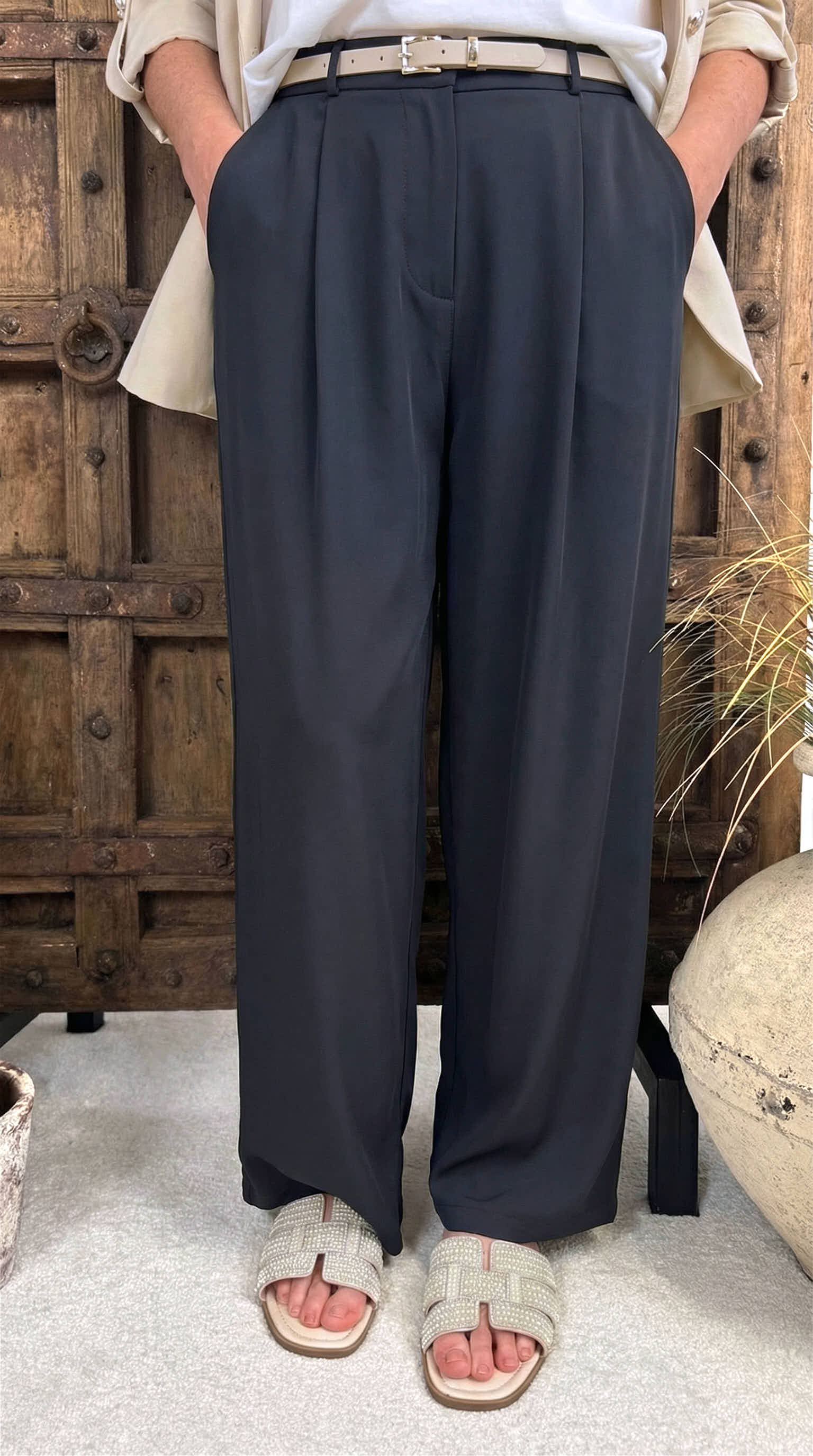 Weite Hose Boss Mood *Schwarz*