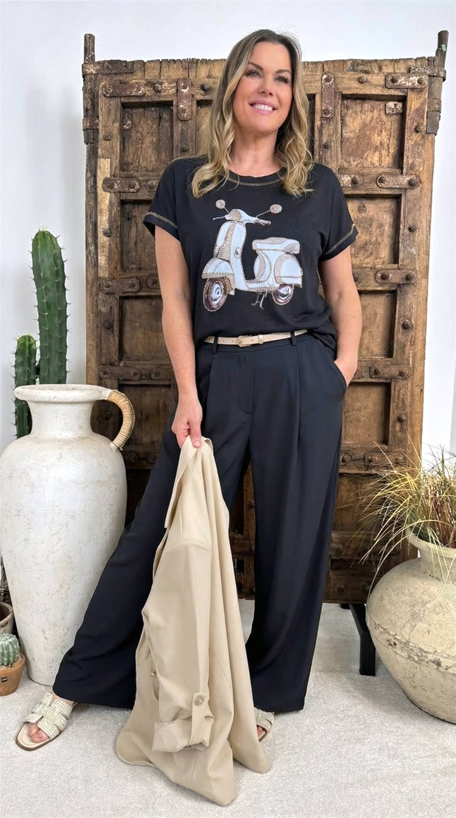 Weite Hose Boss Mood *Schwarz*