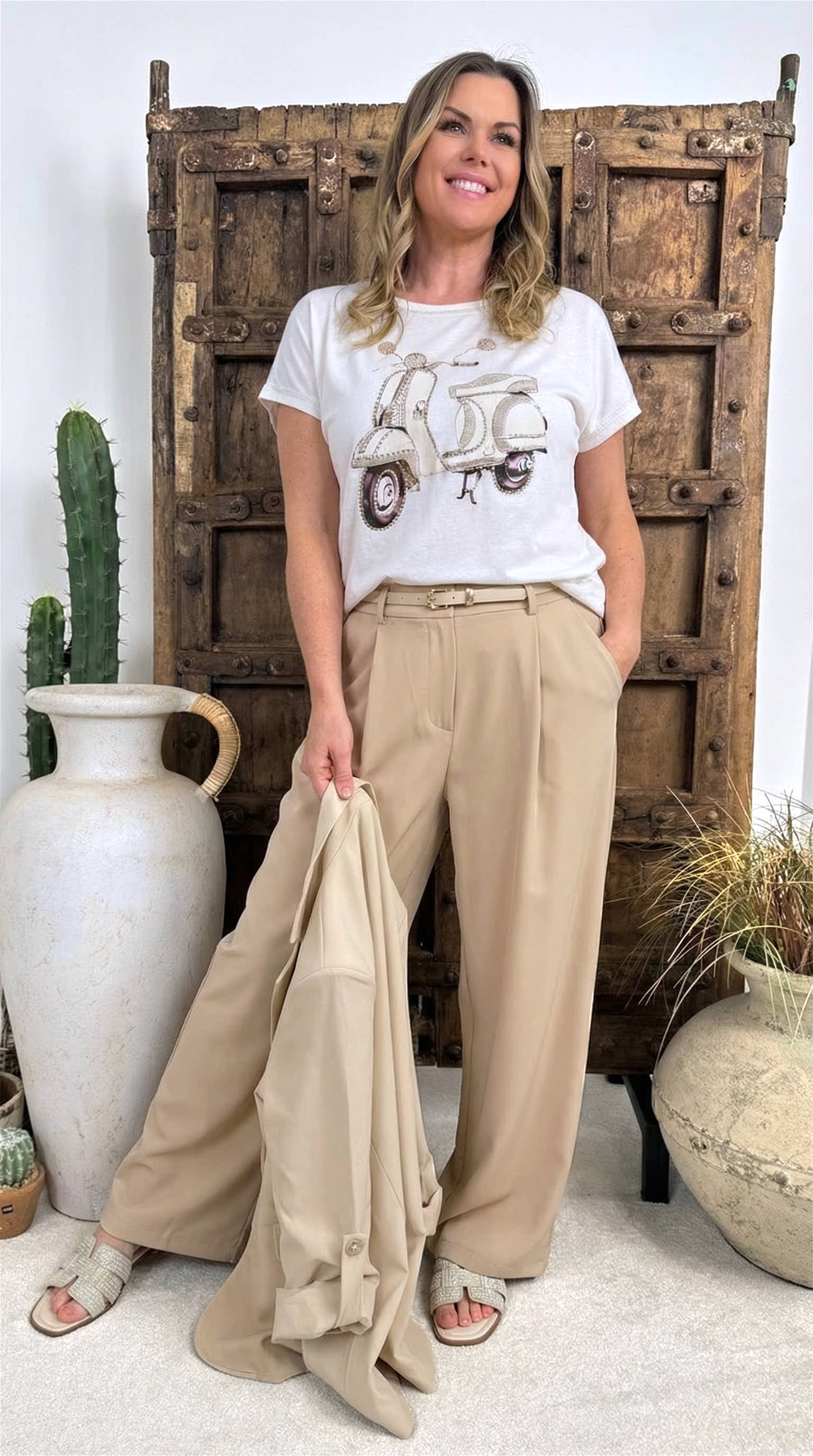 T-Shirt Dolce Scooter *Beige*