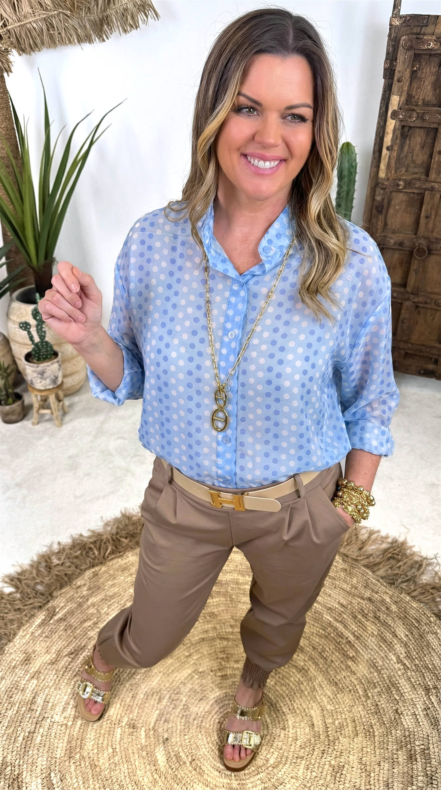 Bluse Lovely Motion *Blau*