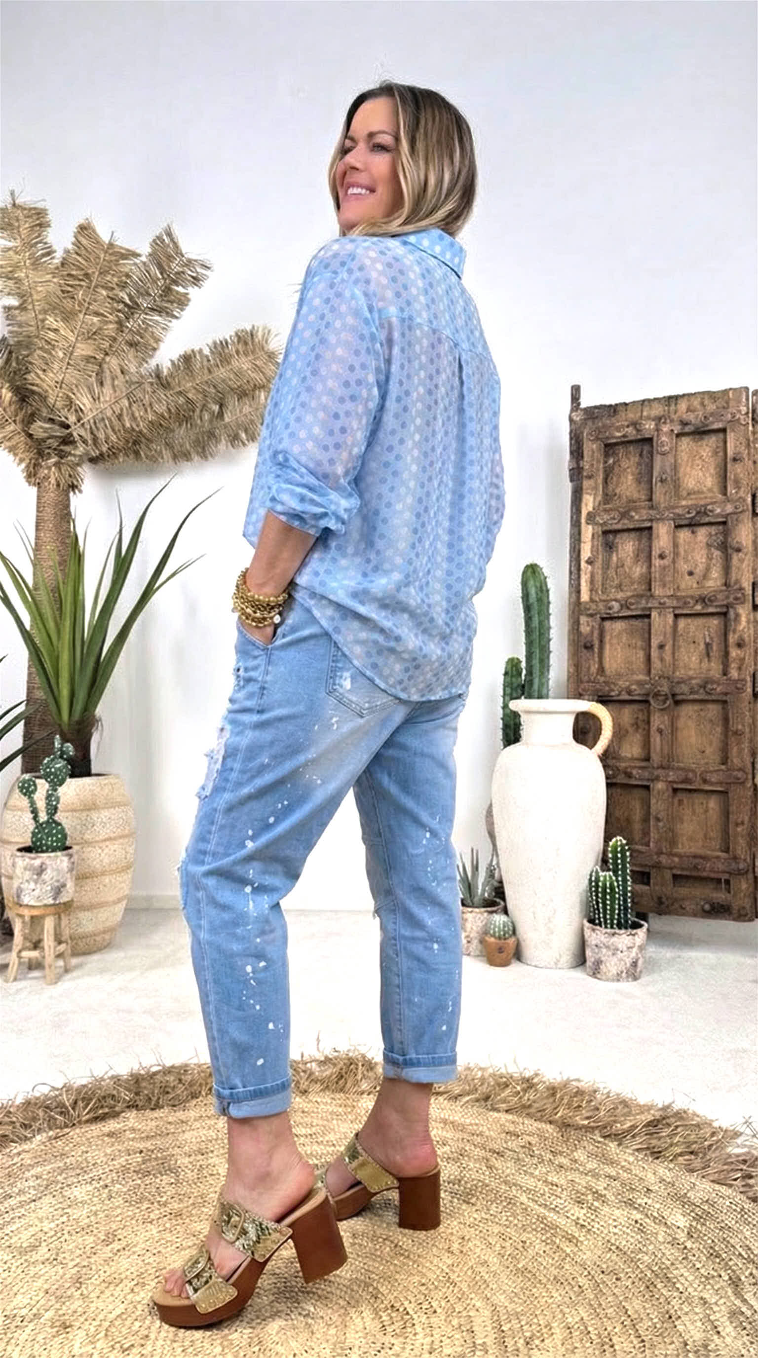 Bluse Lovely Motion *Blau*