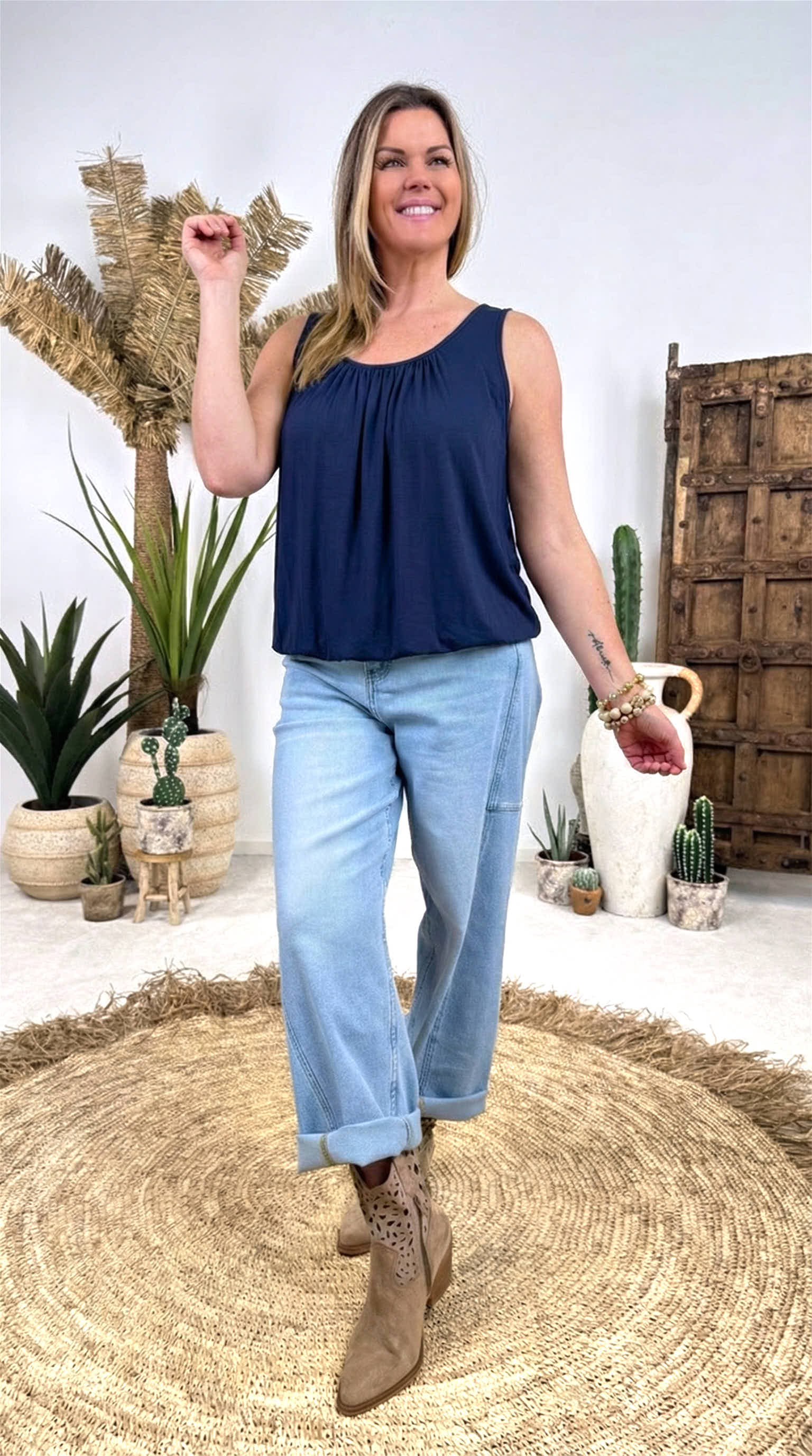 Top Clara *Dunkelblau*