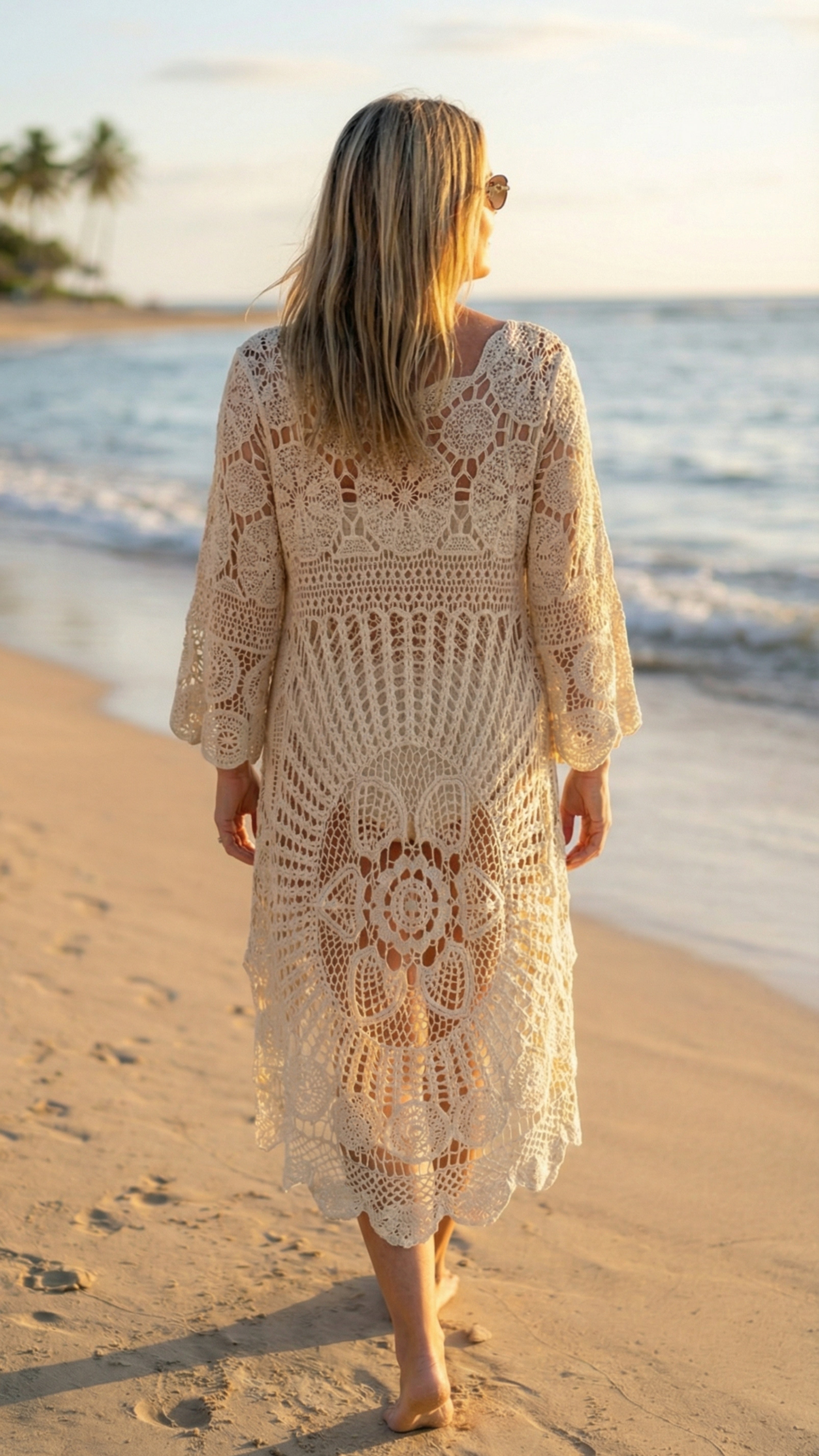 Häkelkleid Beach Goddess *Beige*