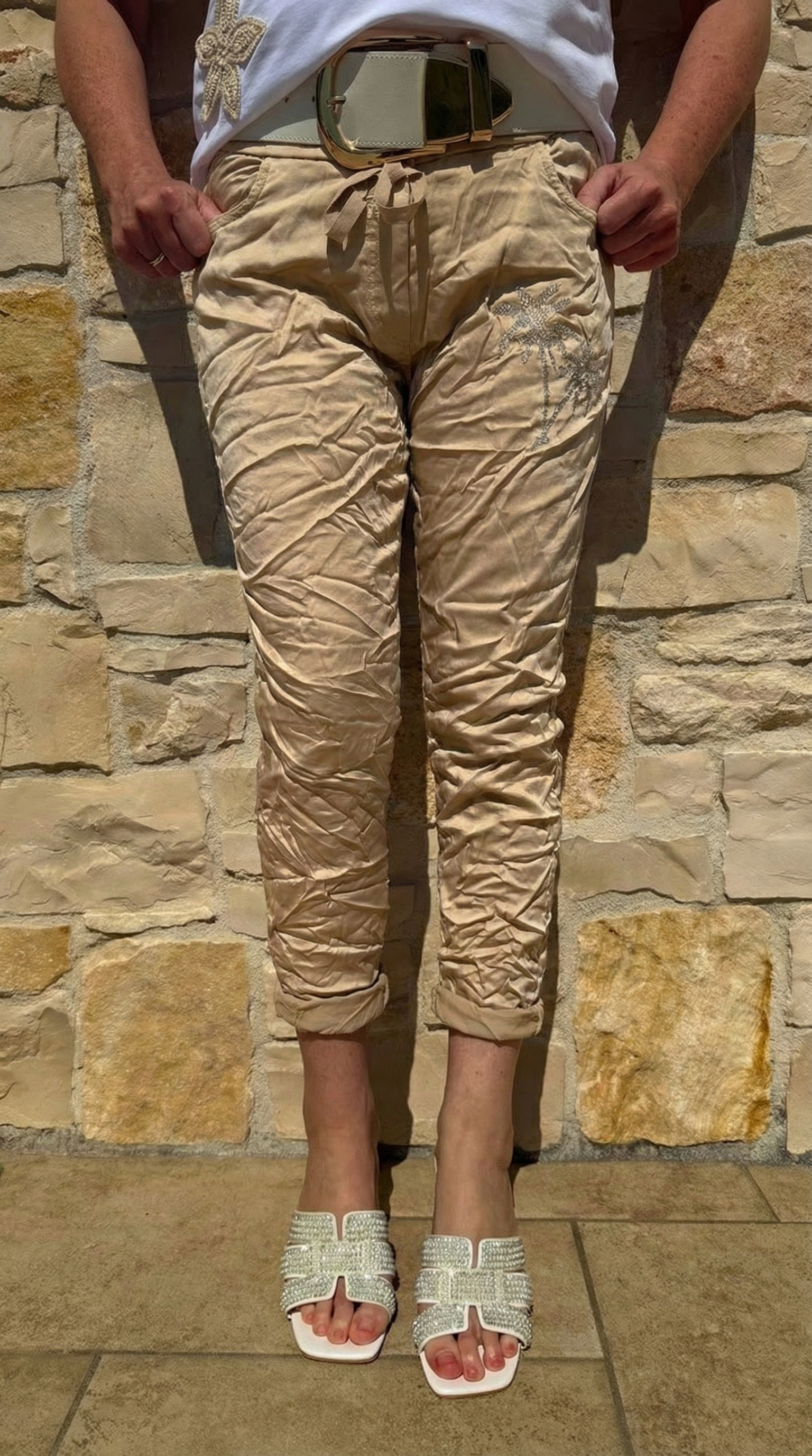 Jogpants Palm Chic *Camel*