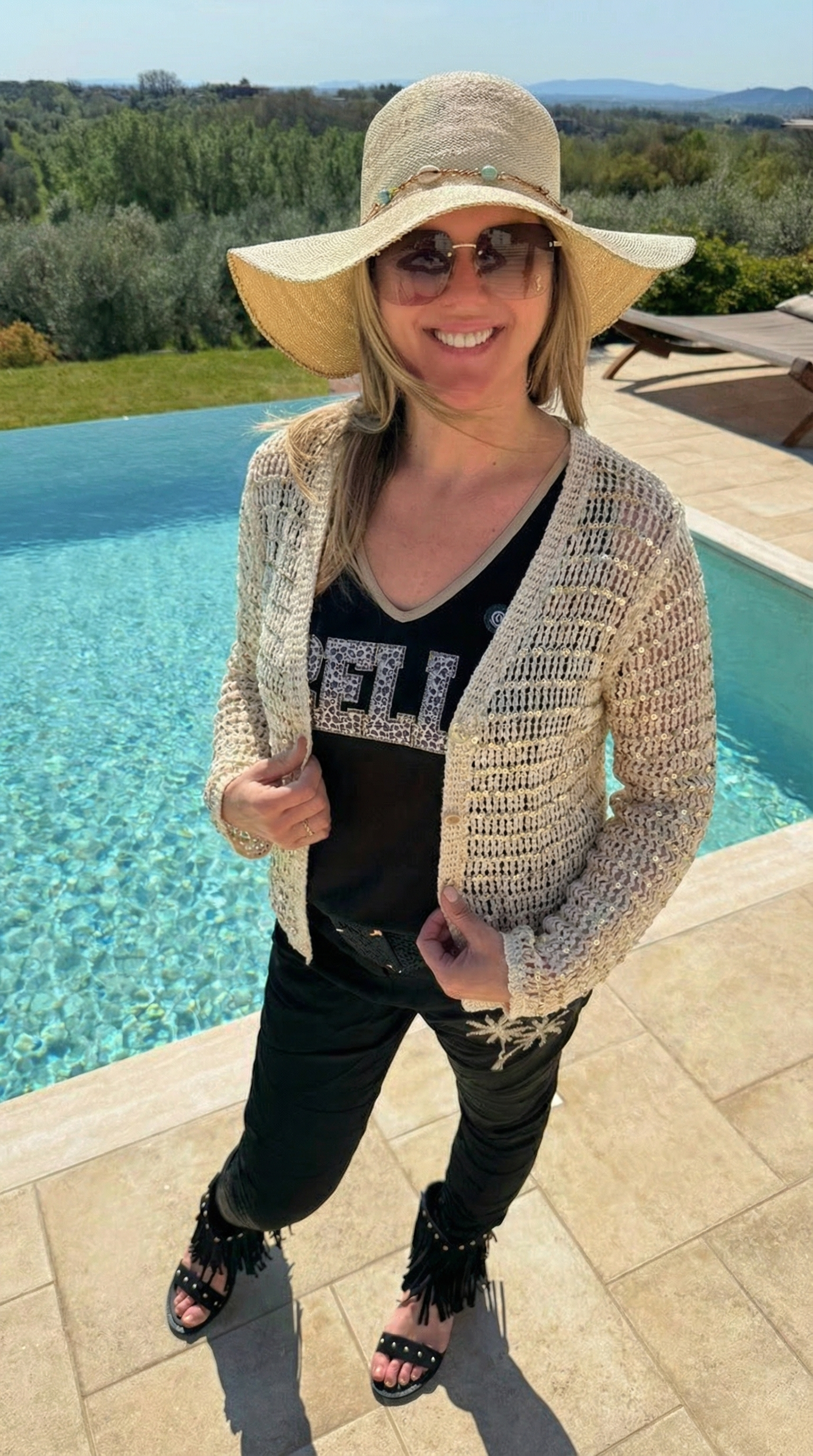 Häkel Cardigan Summer Glam *Beige*