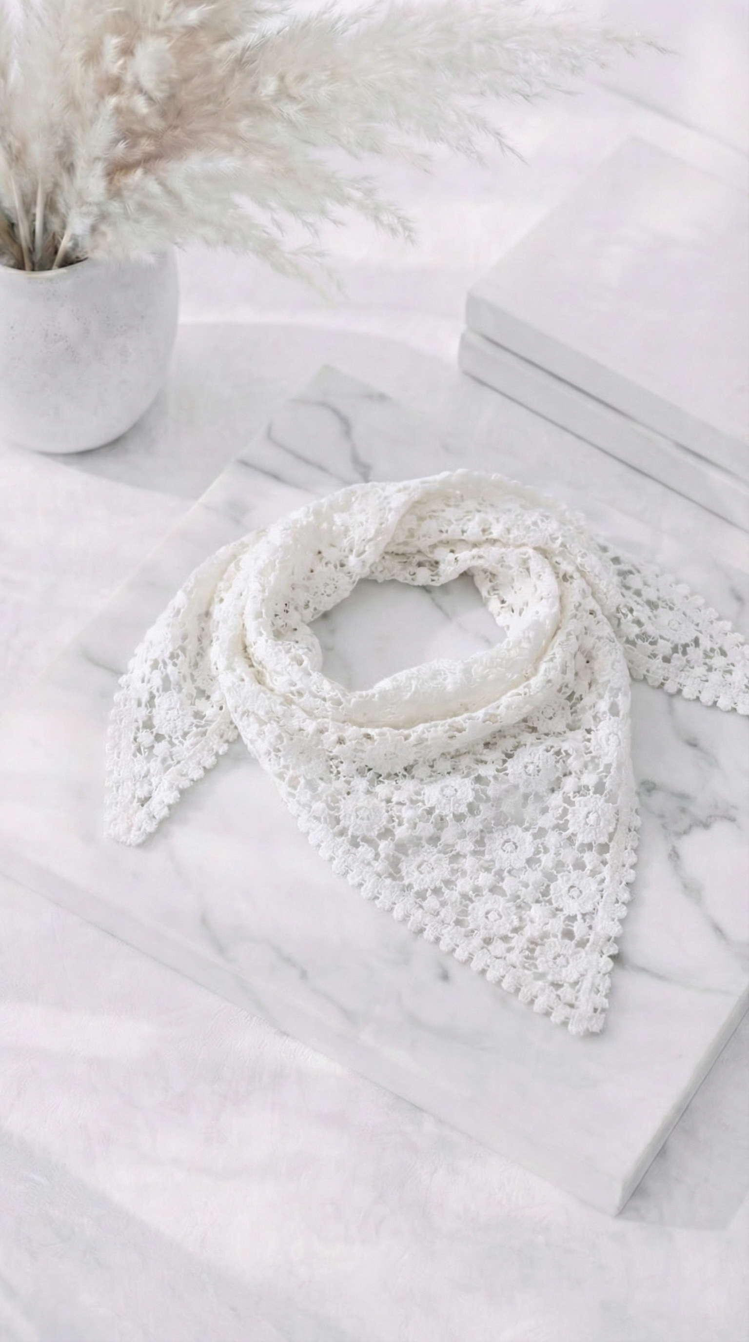 Tuch Lace Vibe *Wollweiß*