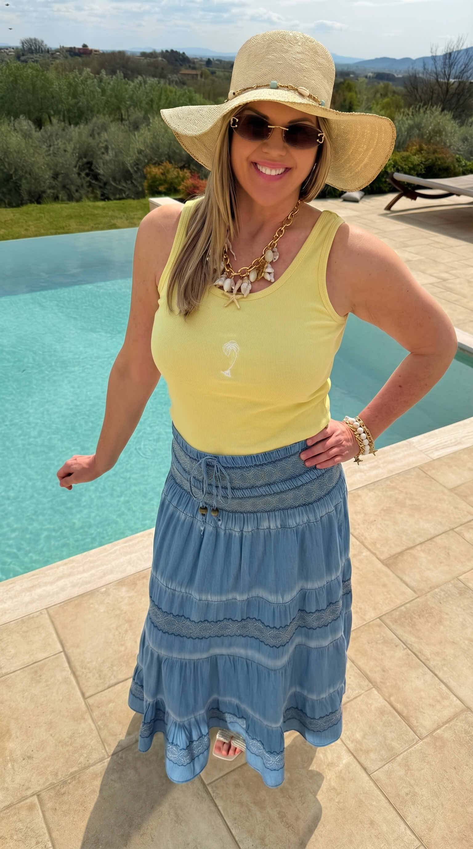 Ripp-Shirt Capri Soft *Gelb*