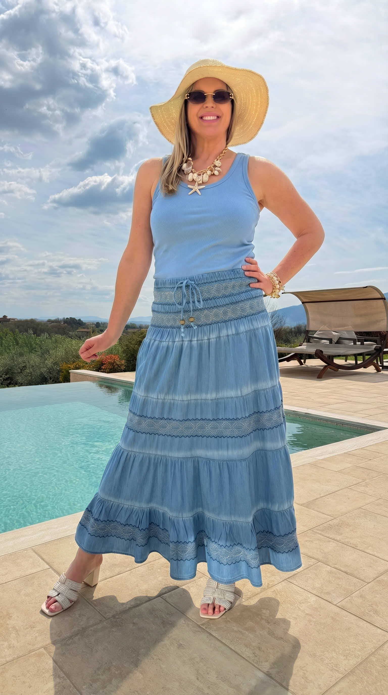 Ripp-Top Capri Soft *Blau*