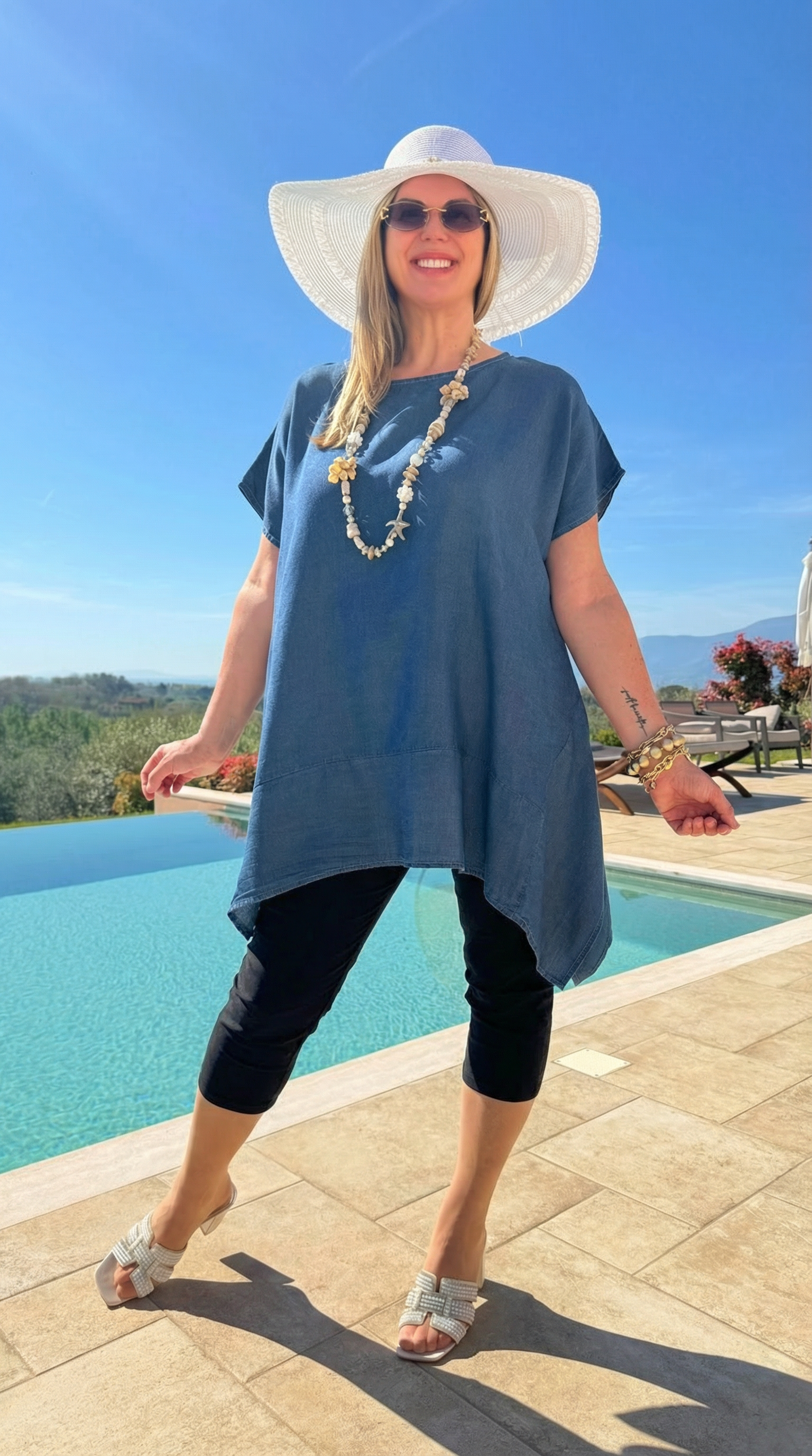 Caprihose Summer Ease *Schwarz* (lieferbar ab 17.4.26)